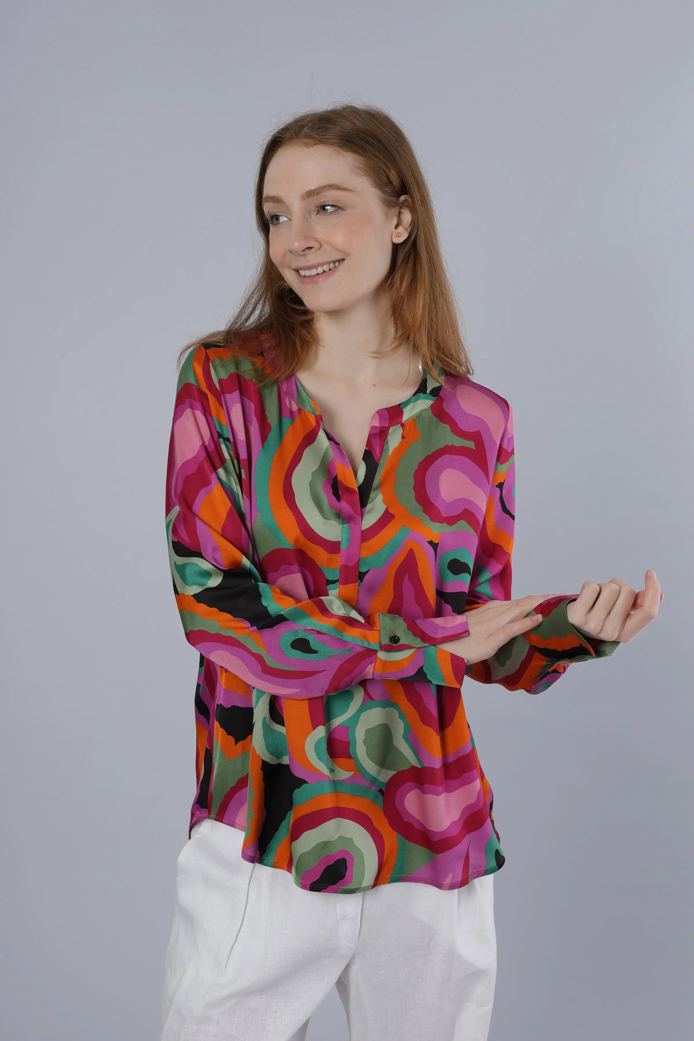 Bunte Bluse MULTICOLOR Nadine H
