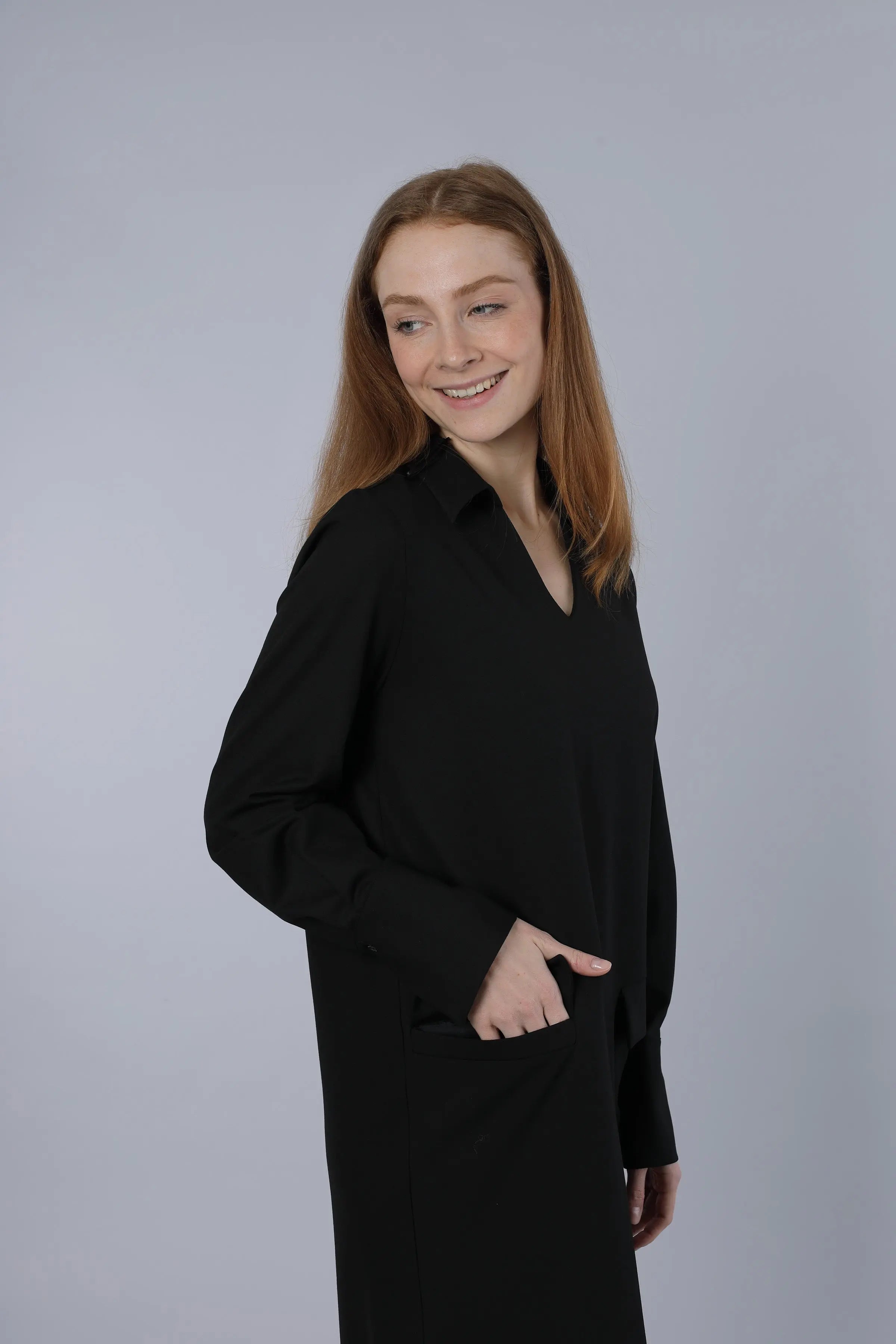 Knielanges Kleid BLACK Nadine H