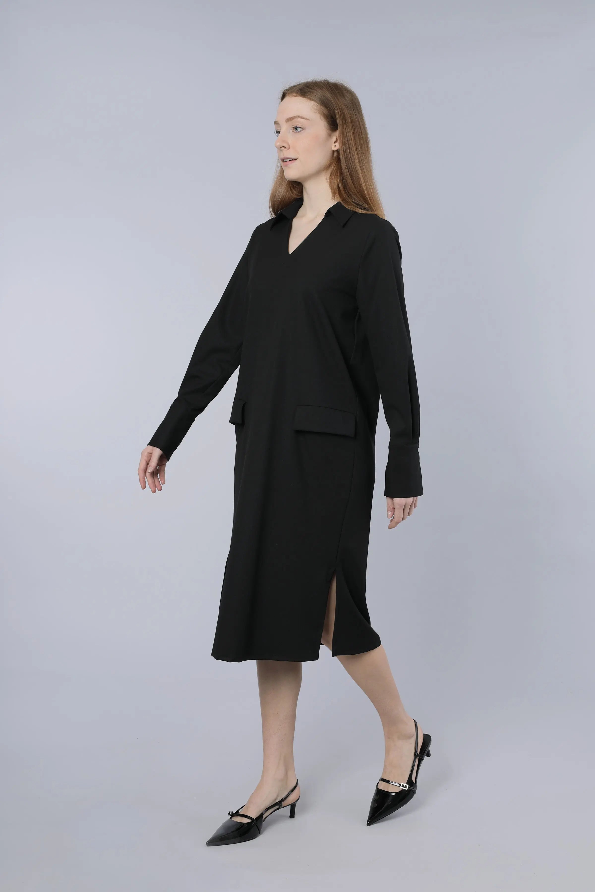 Knielanges Kleid BLACK Nadine H