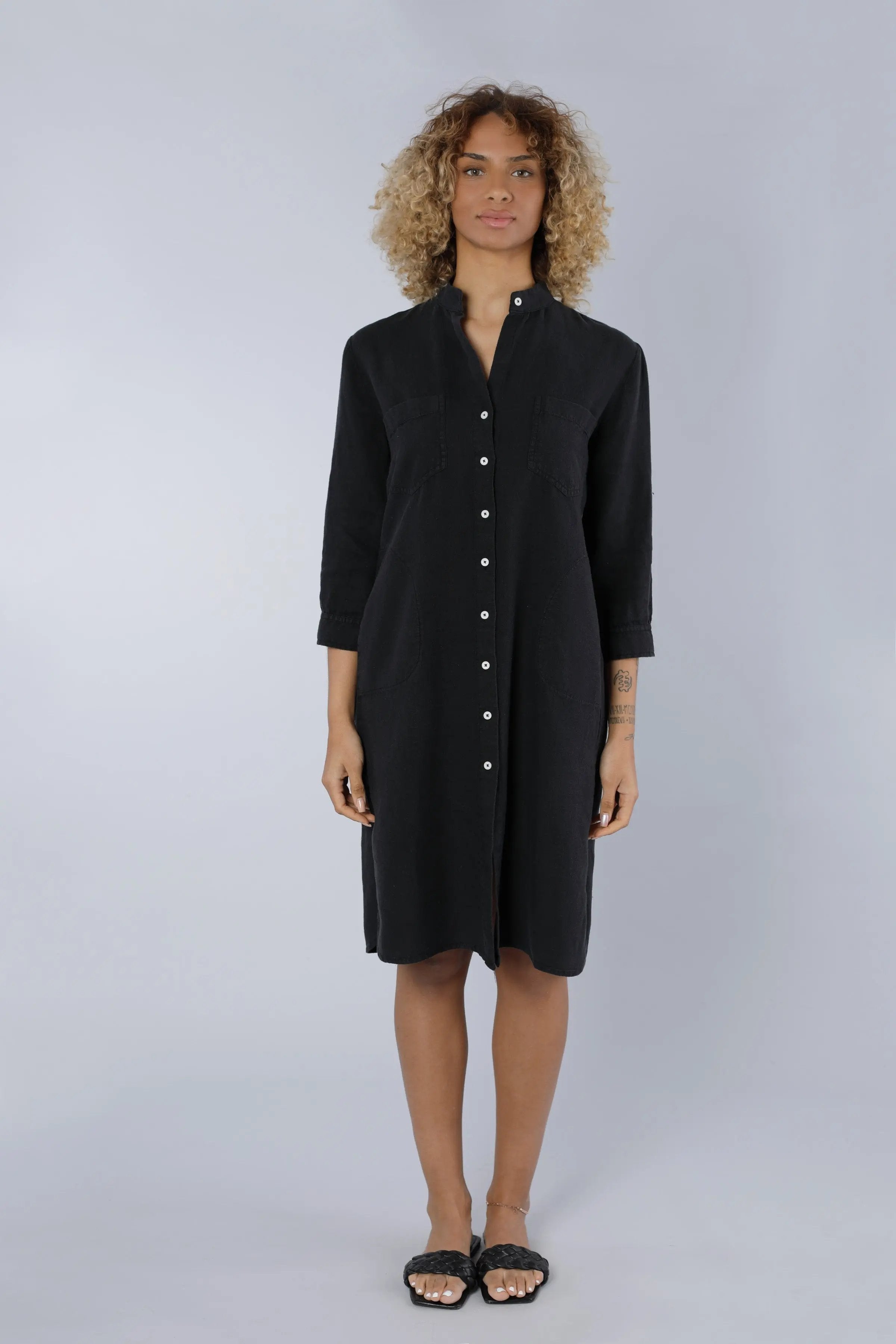 Leinenkleid BLACK Nadine H