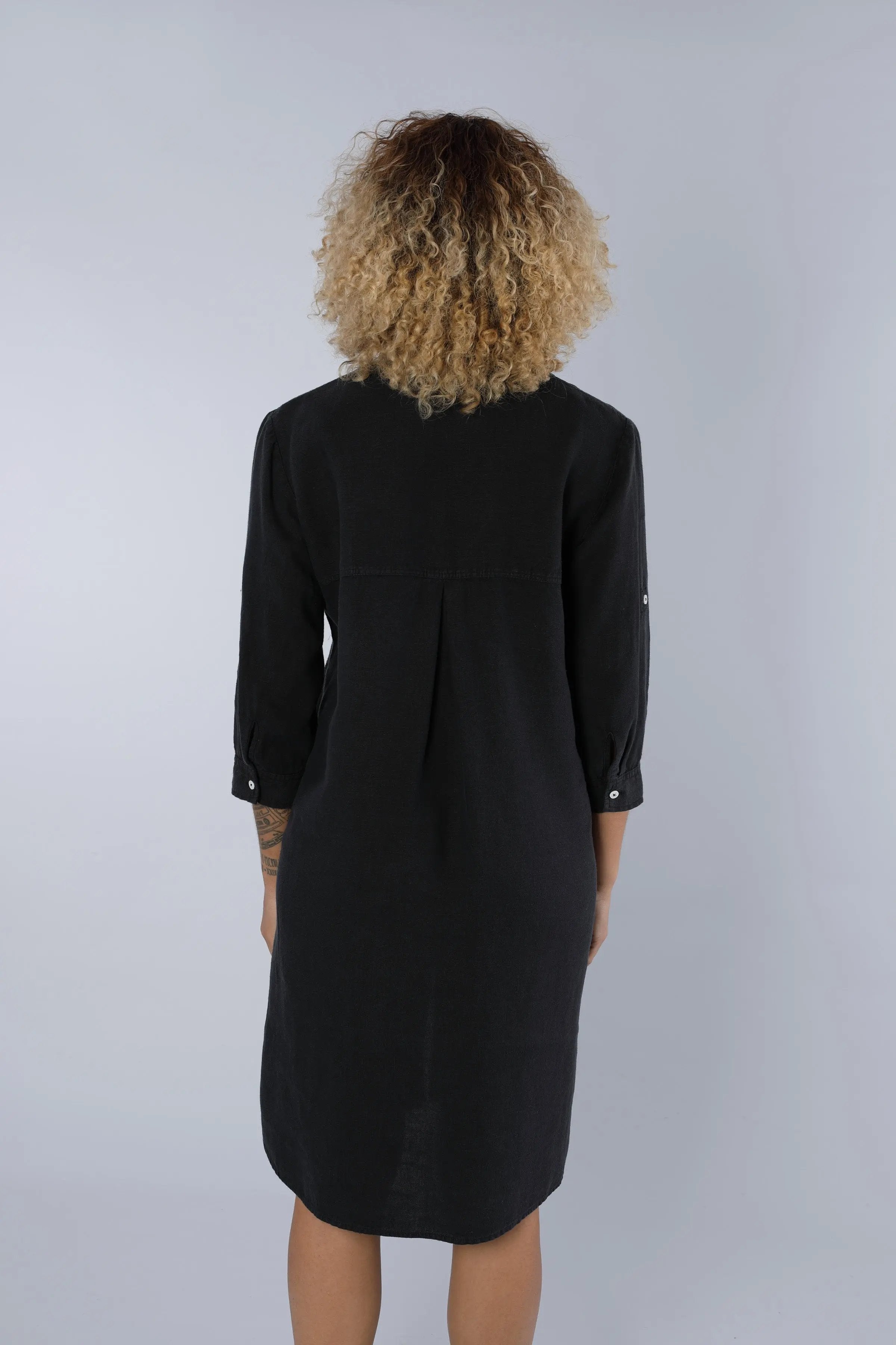 Leinenkleid BLACK Nadine H
