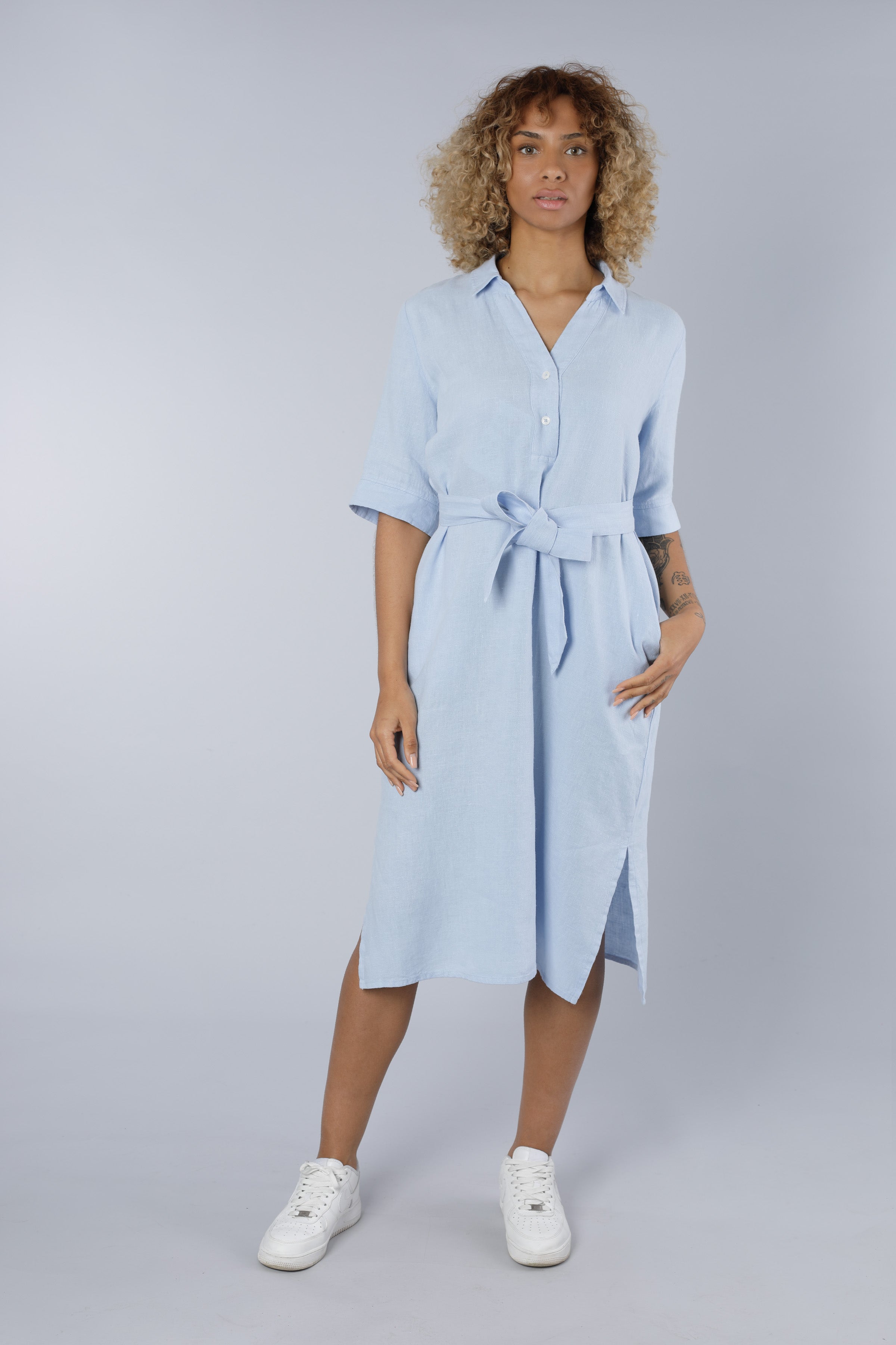 Linen dress BLUE