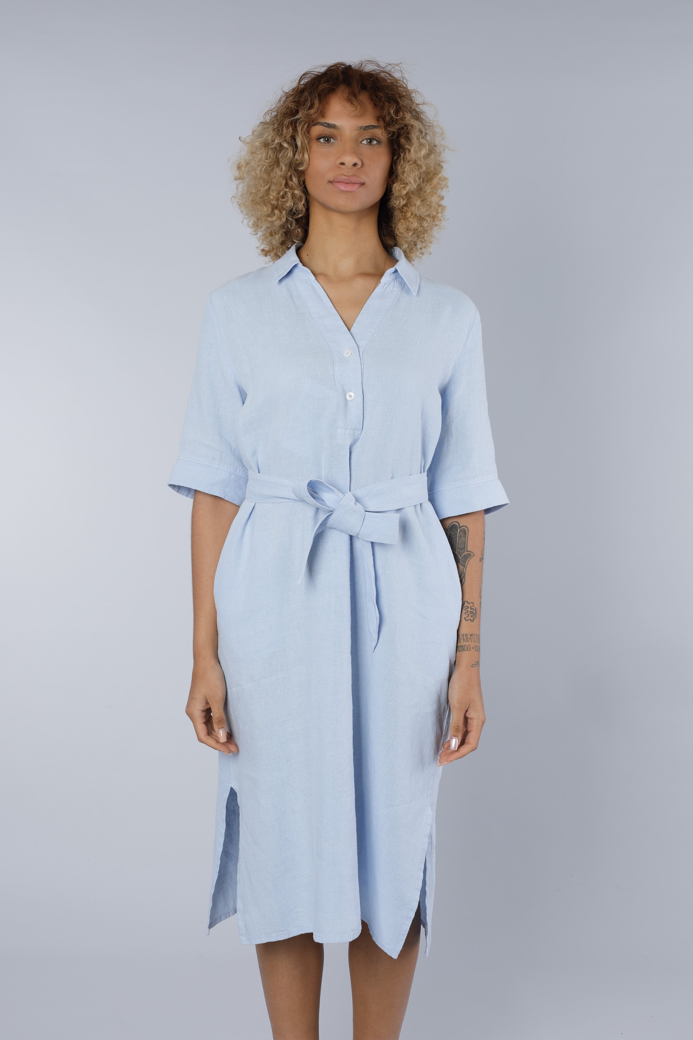 Linen dress BLUE