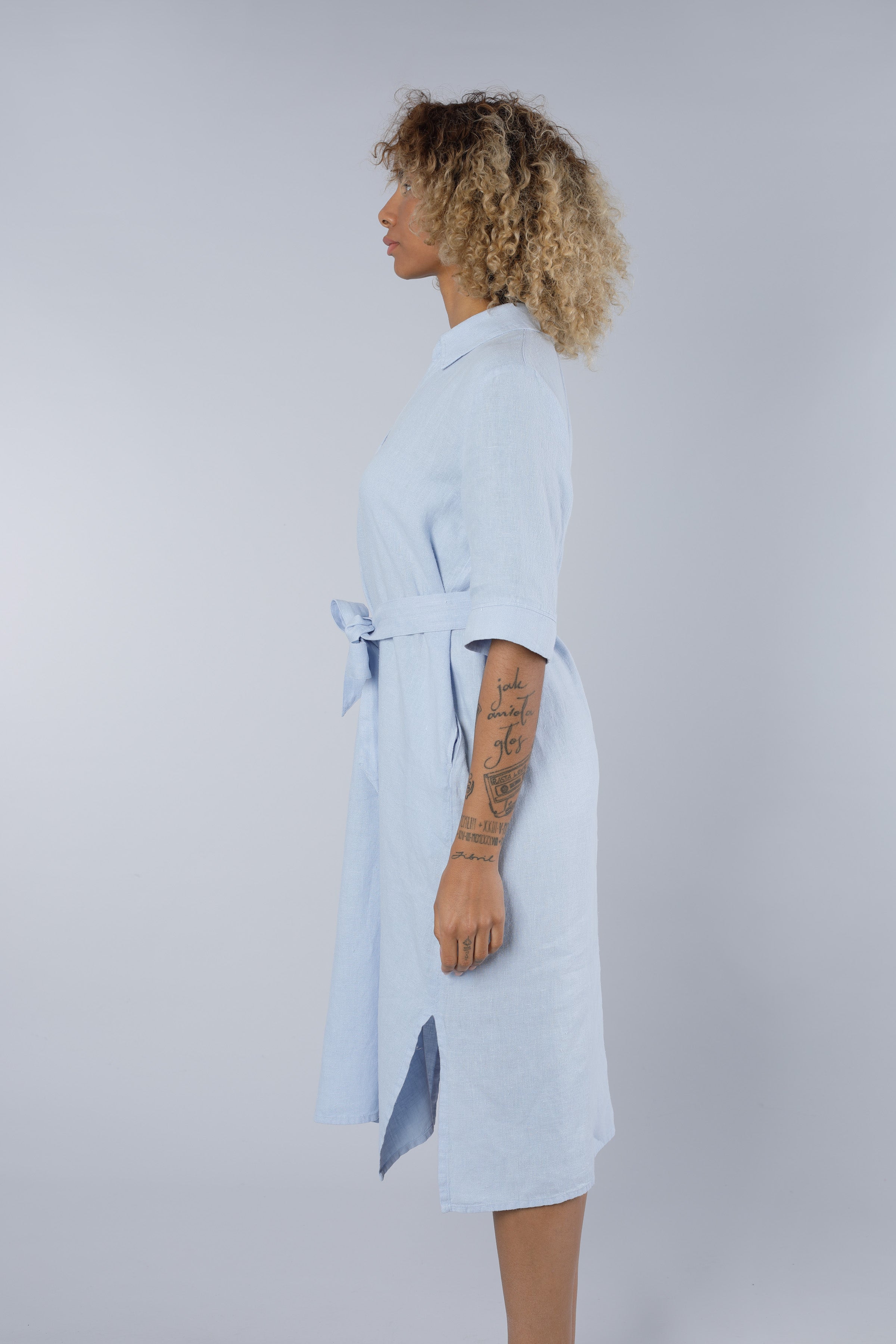 Linen dress BLUE