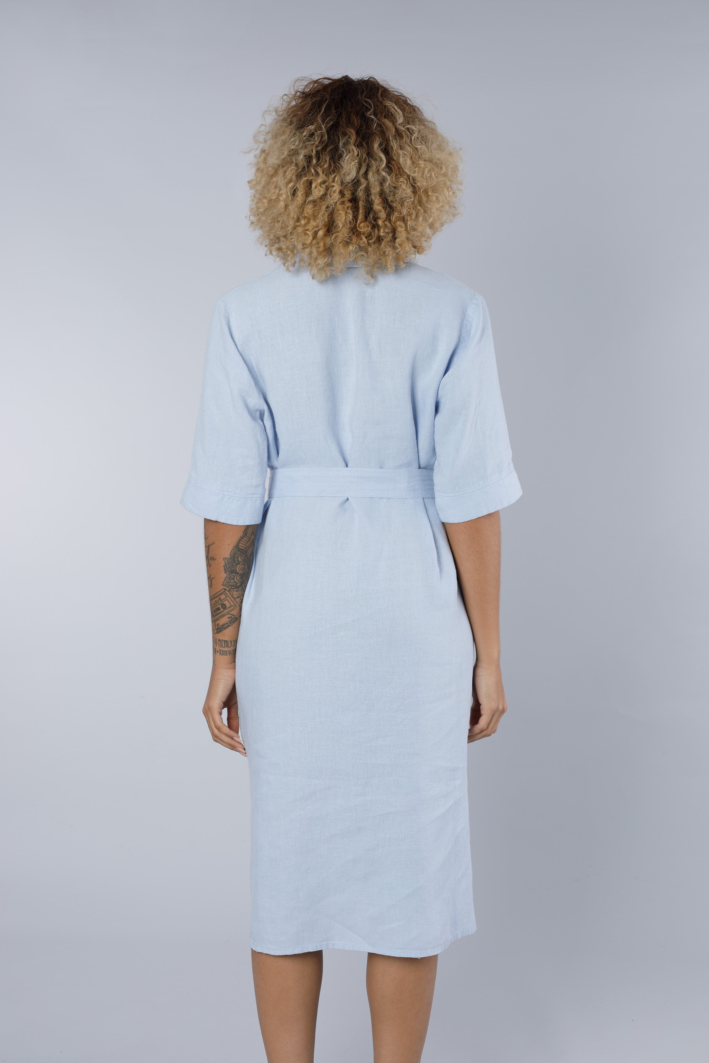 Linen dress BLUE