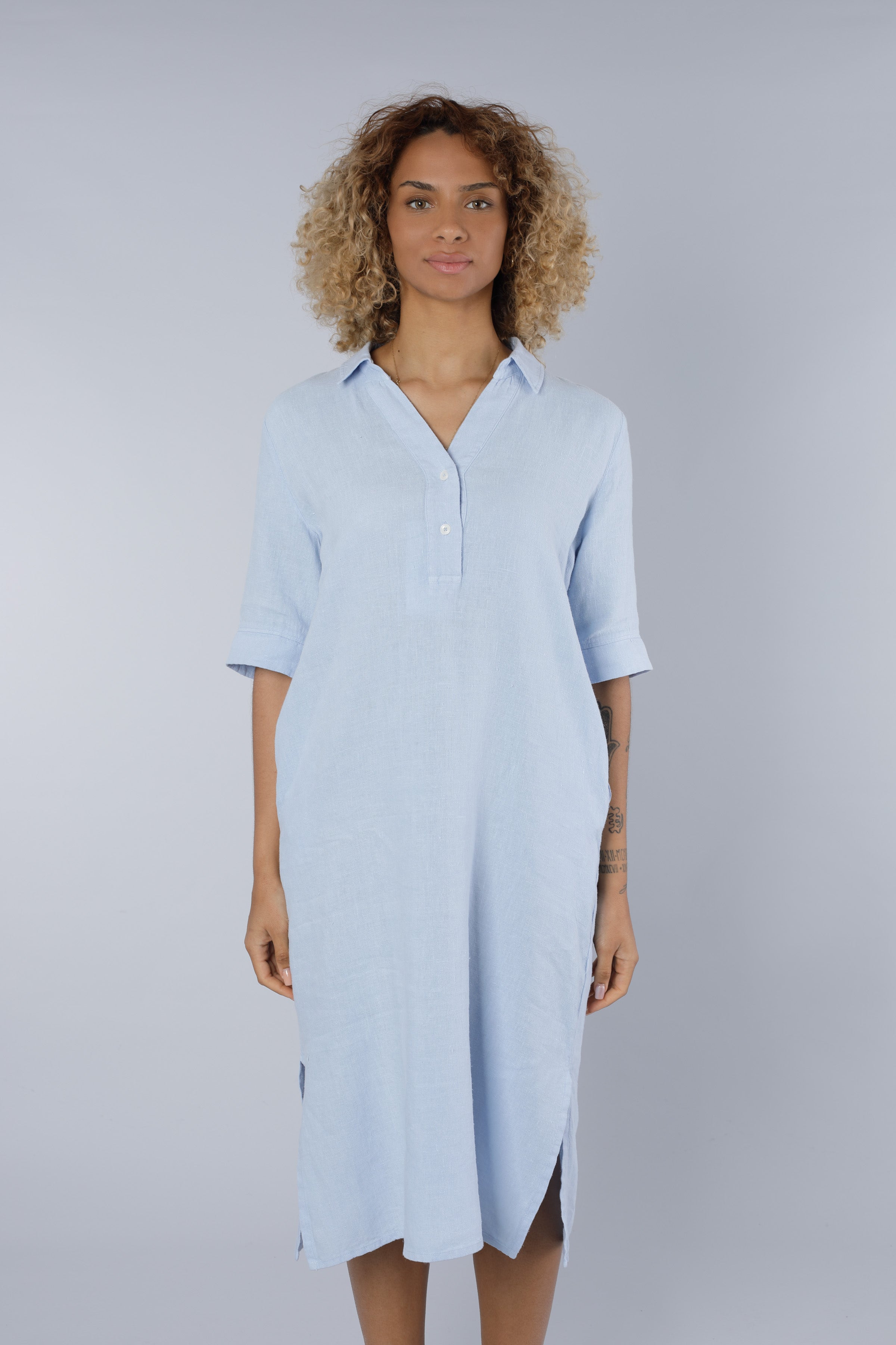 Linen dress BLUE