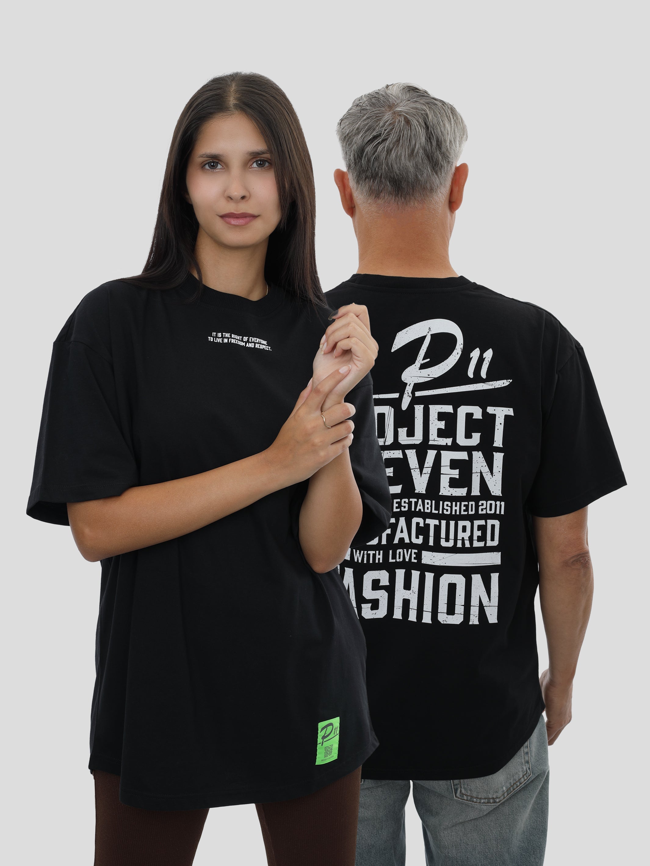 Oversized Unisex T-Shirt in Black