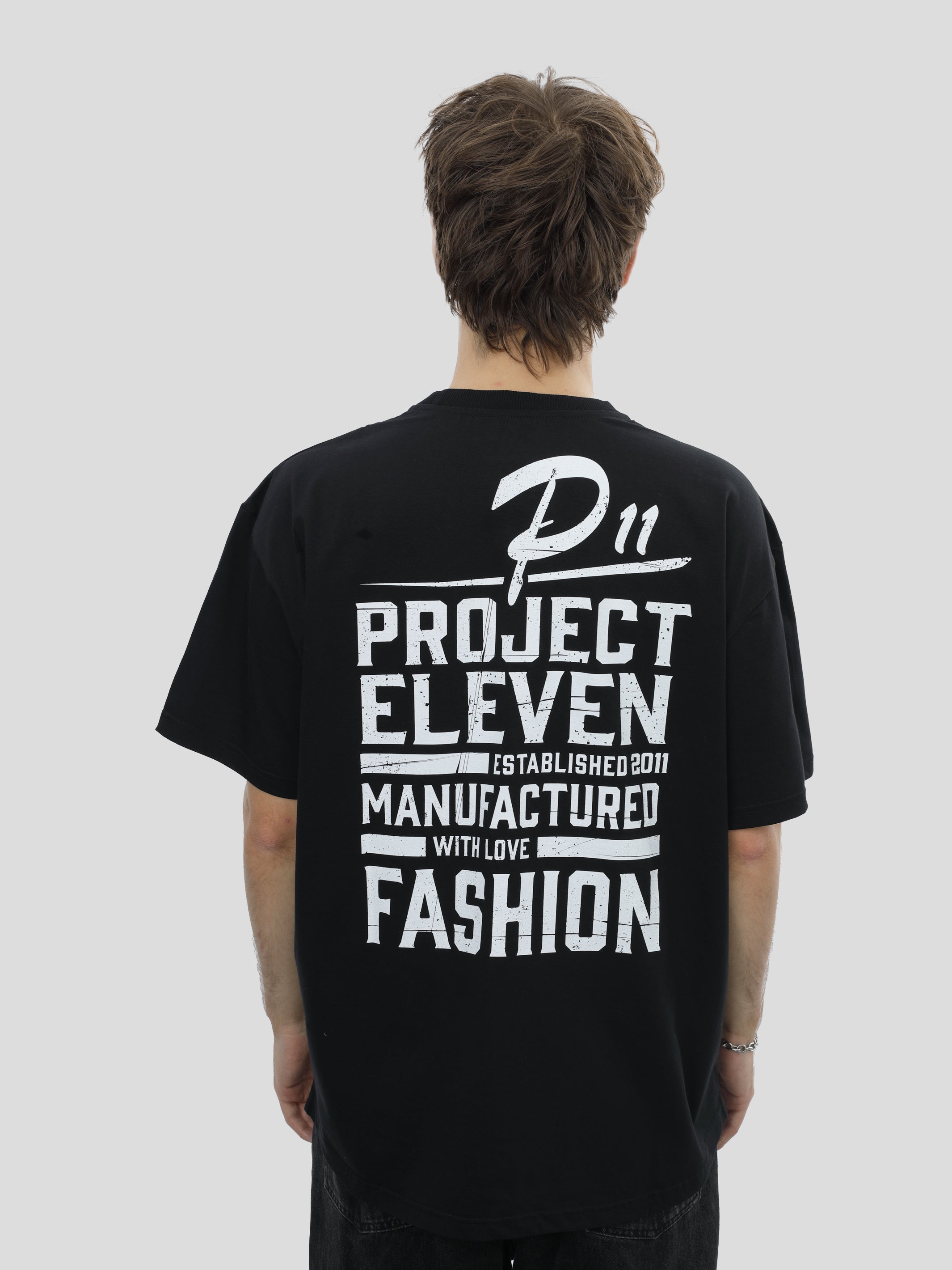 T-shirt oversize unisexe en noir