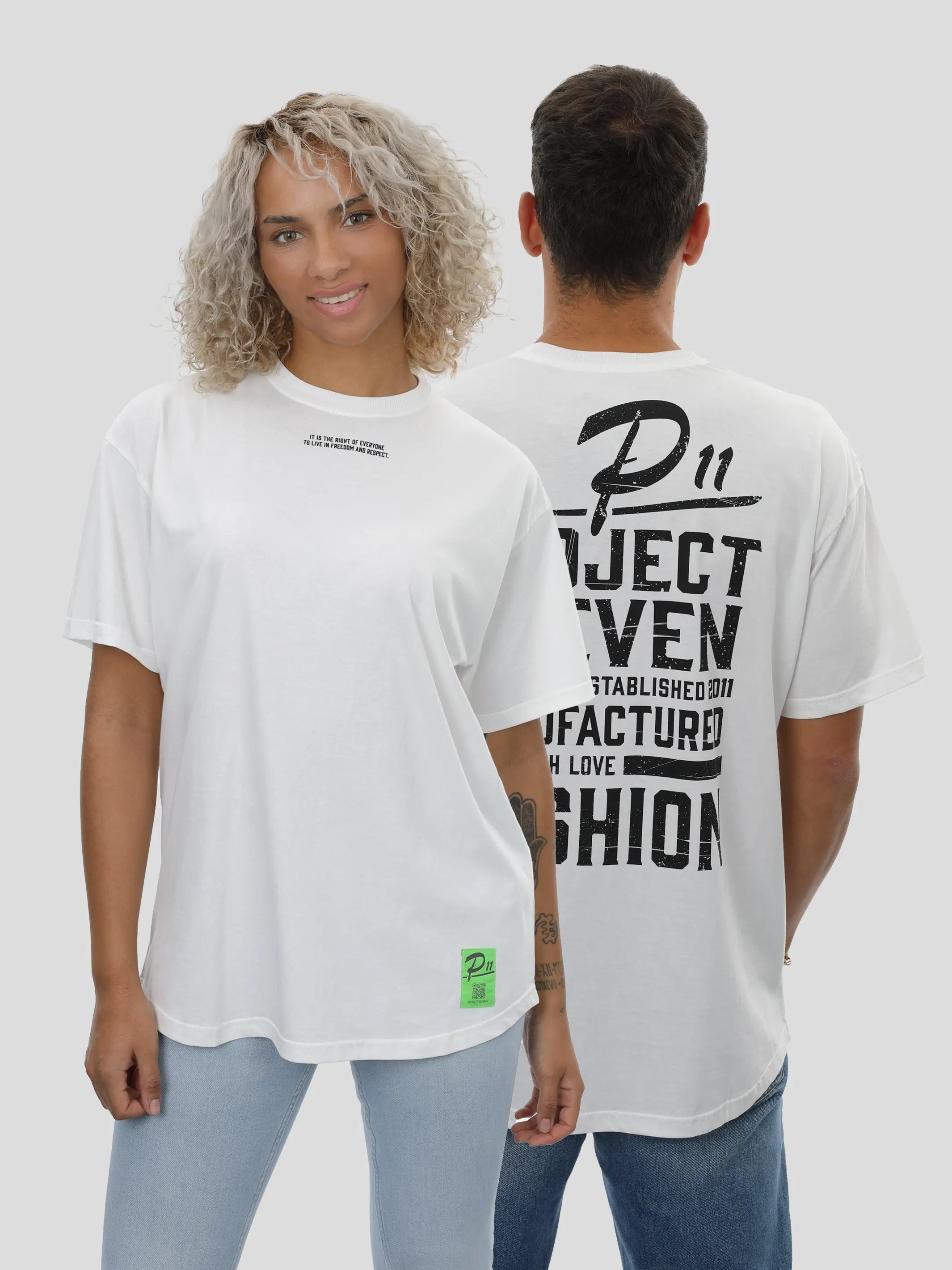 P11 T-Shirt Oversize Unisex in Off-White project eleven
