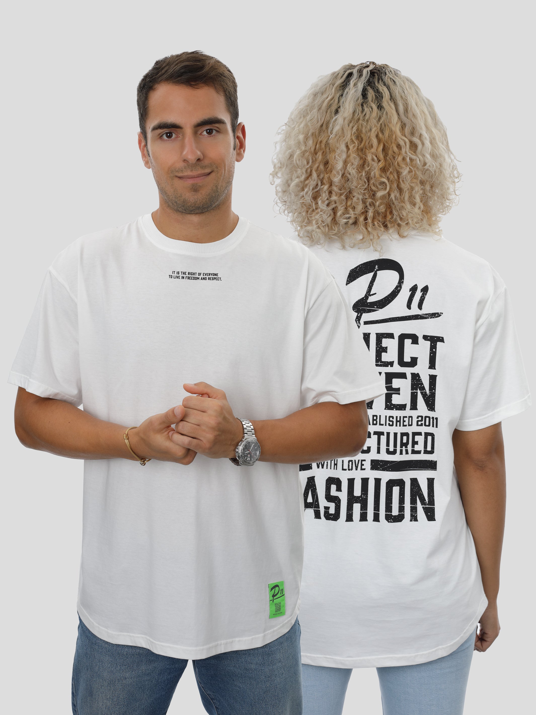 P11 T-Shirt Oversize Unisex in Off-White project eleven