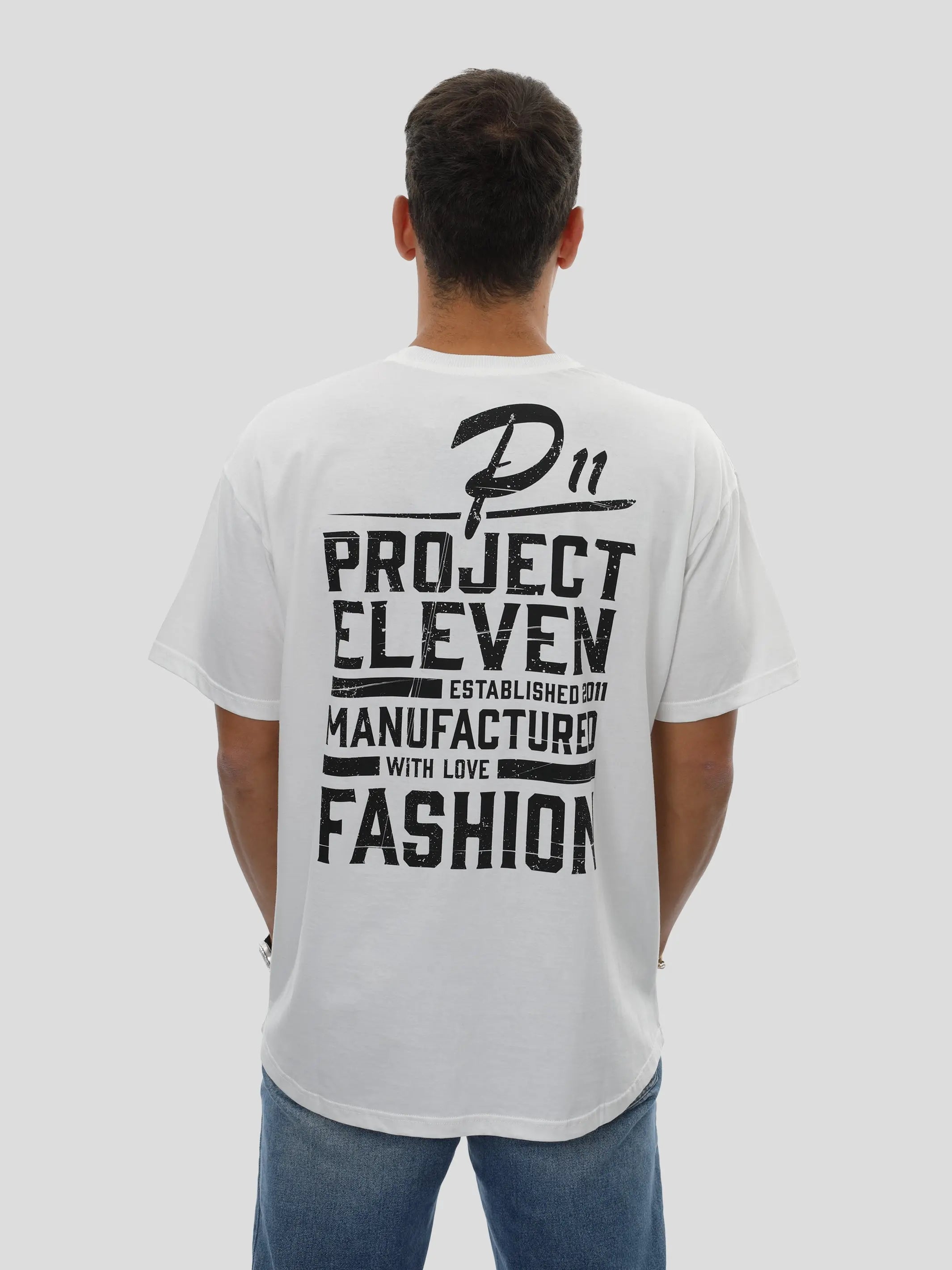 T-Shirt Oversize Unisex in Off-White project eleven