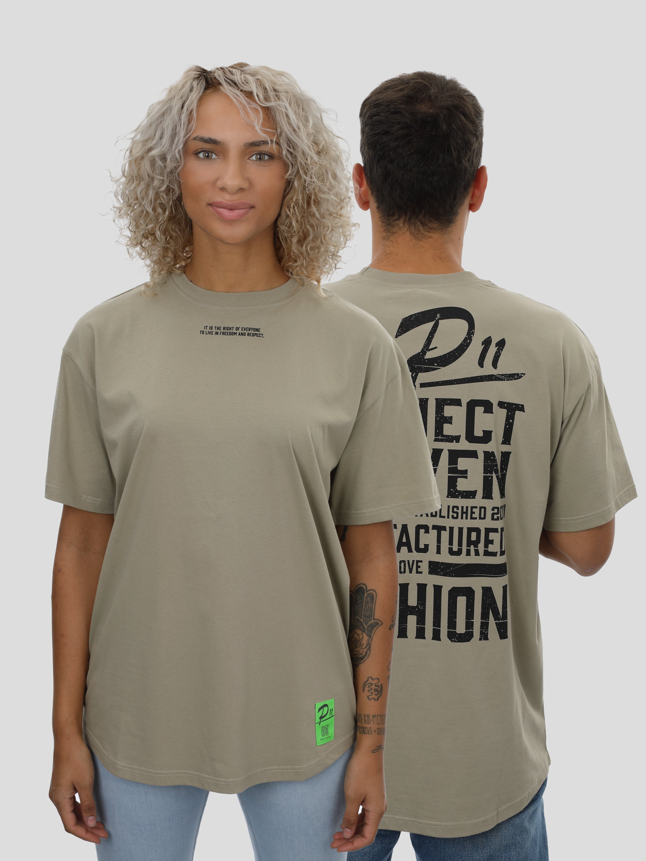 Oversized Unisex T-Shirt in Olive