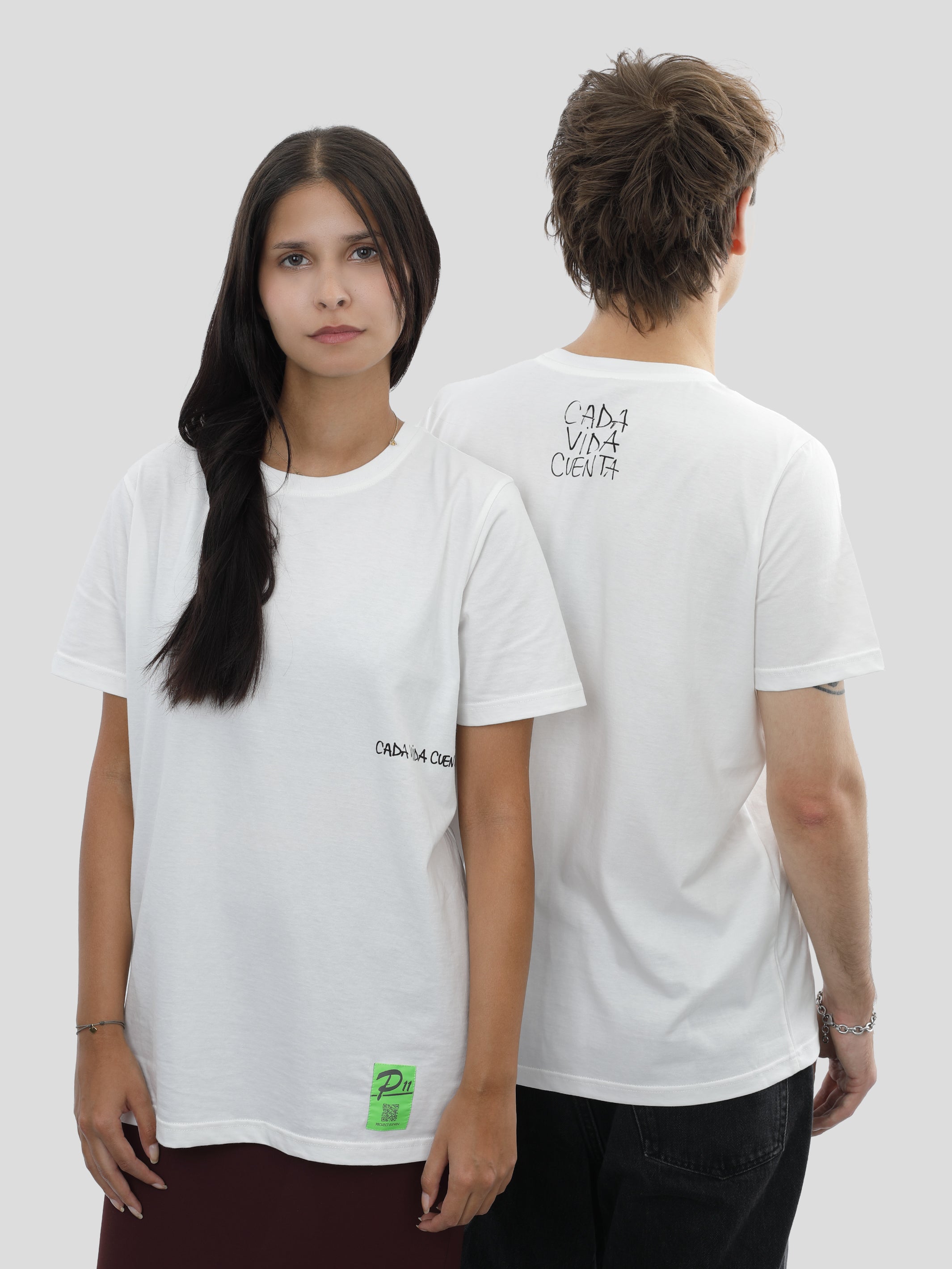 P11 T-Shirt Slim Fit Unisex in Off White