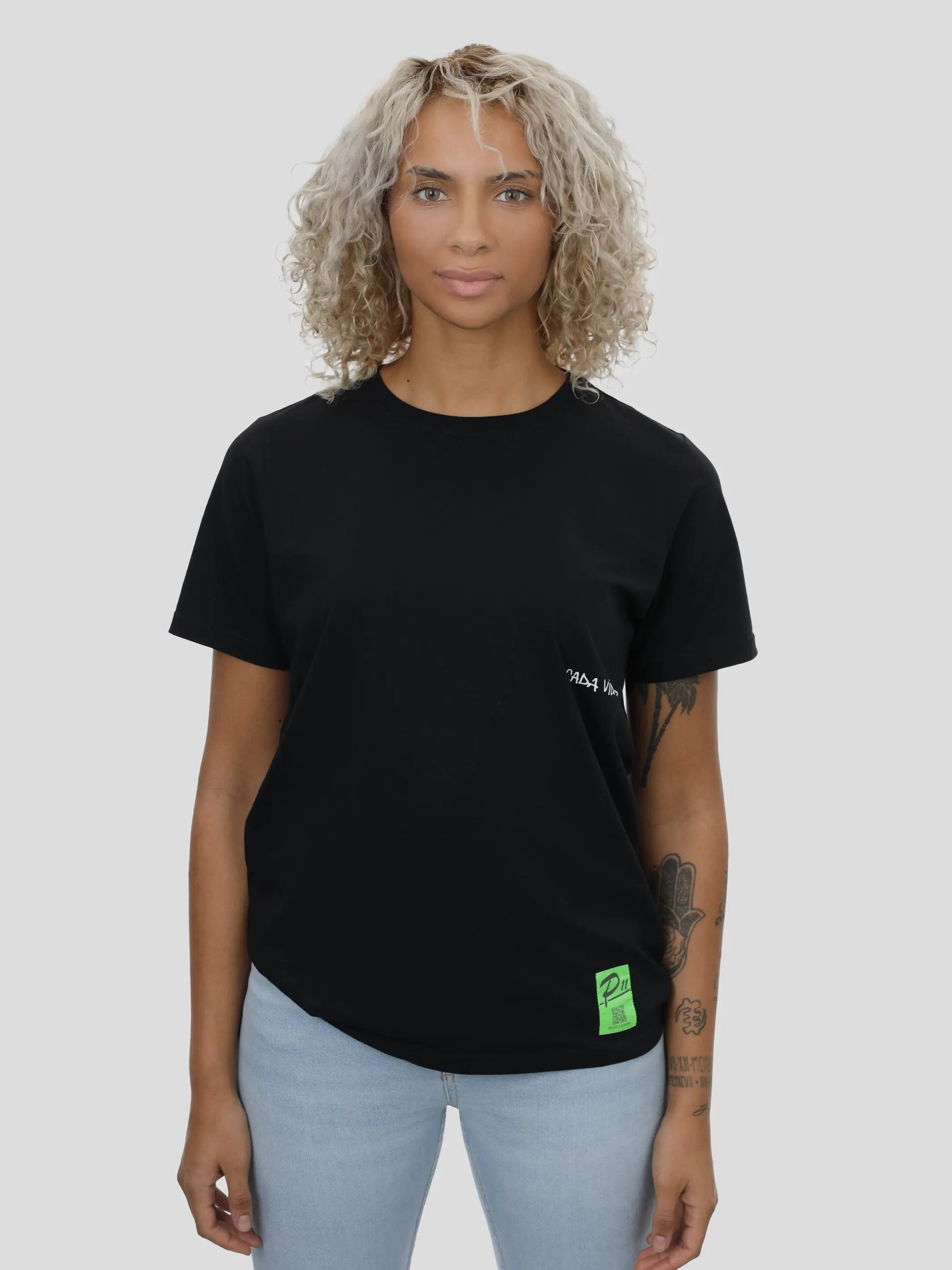 P11 T-Shirt Slim Fit Unisex in Schwarz project eleven