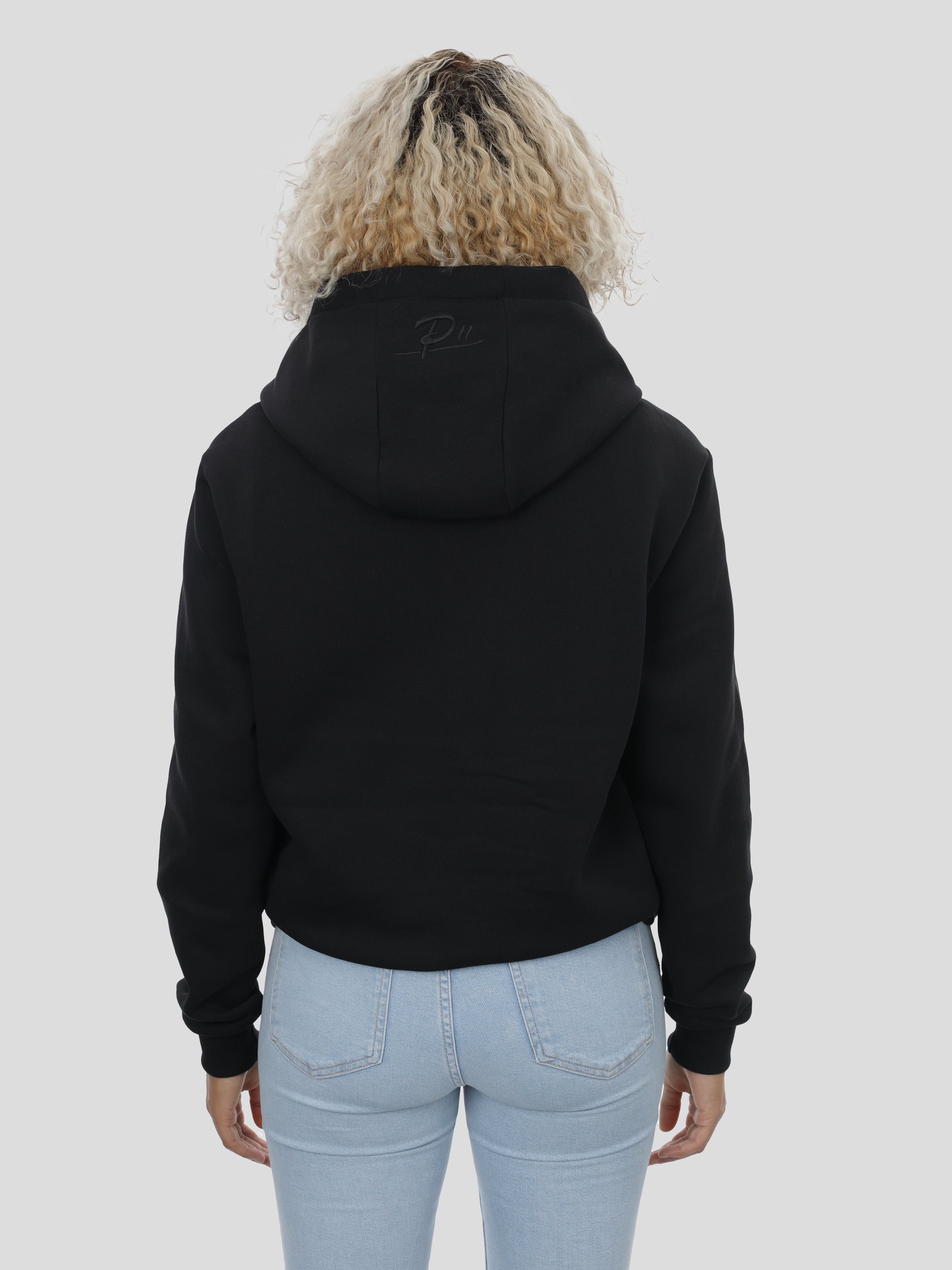 P11 Zip Hoodie Unisex in Schwarz project eleven