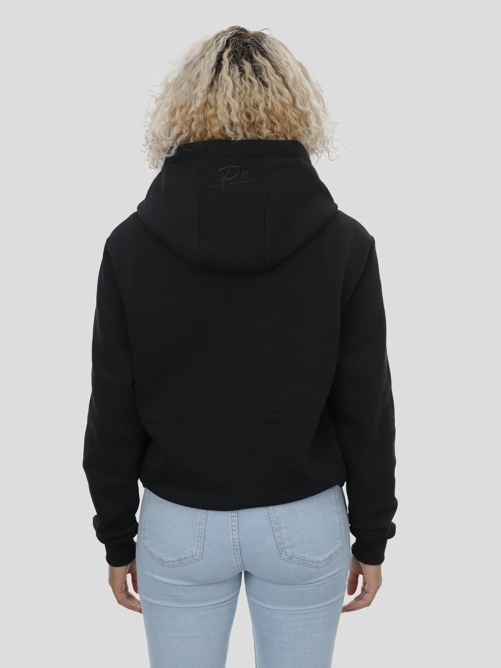 P11 Zip Hoodie Unisex in Schwarz project eleven