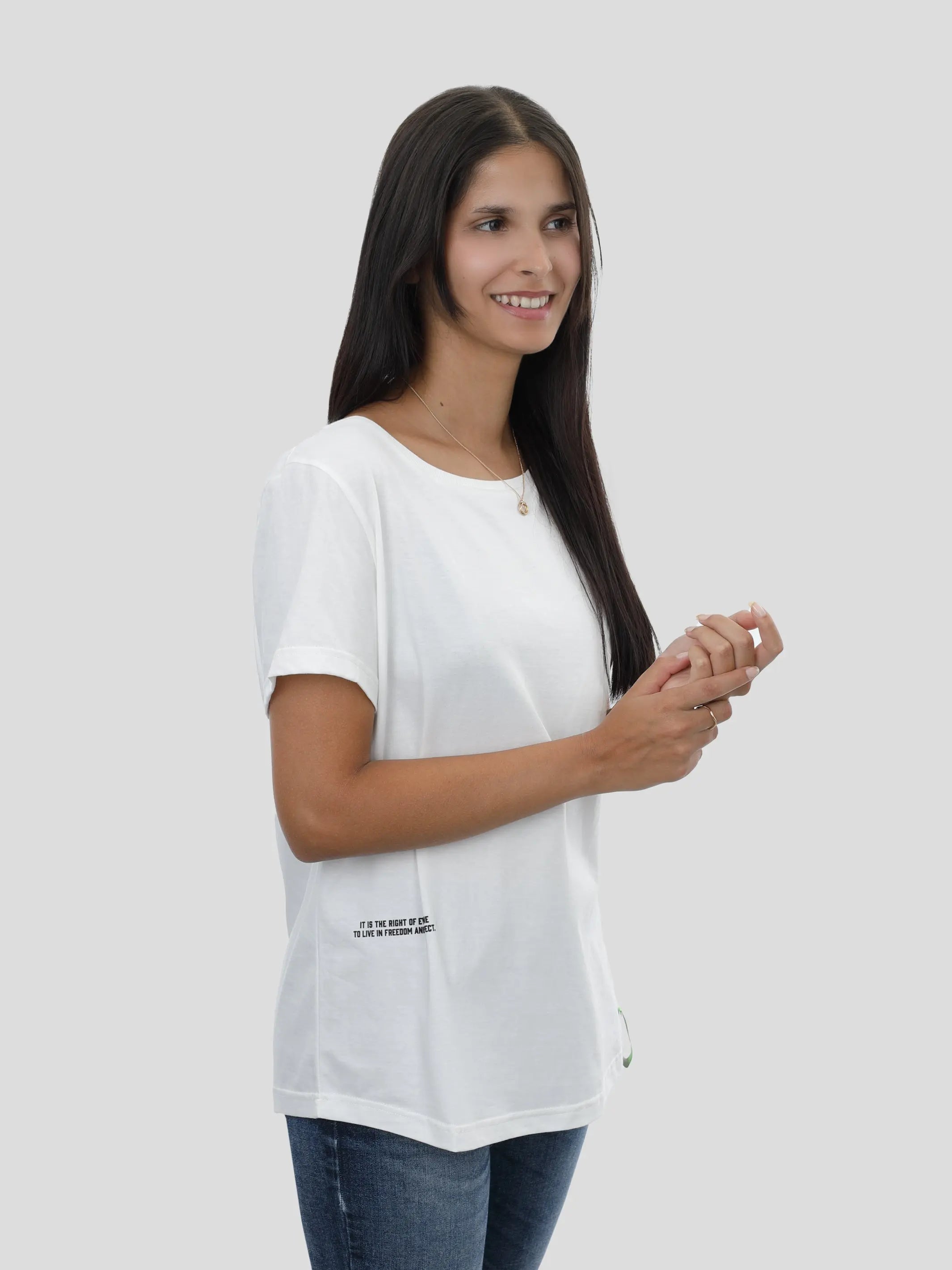 P11 T-Shirt Loose Frauen in Off-White project eleven