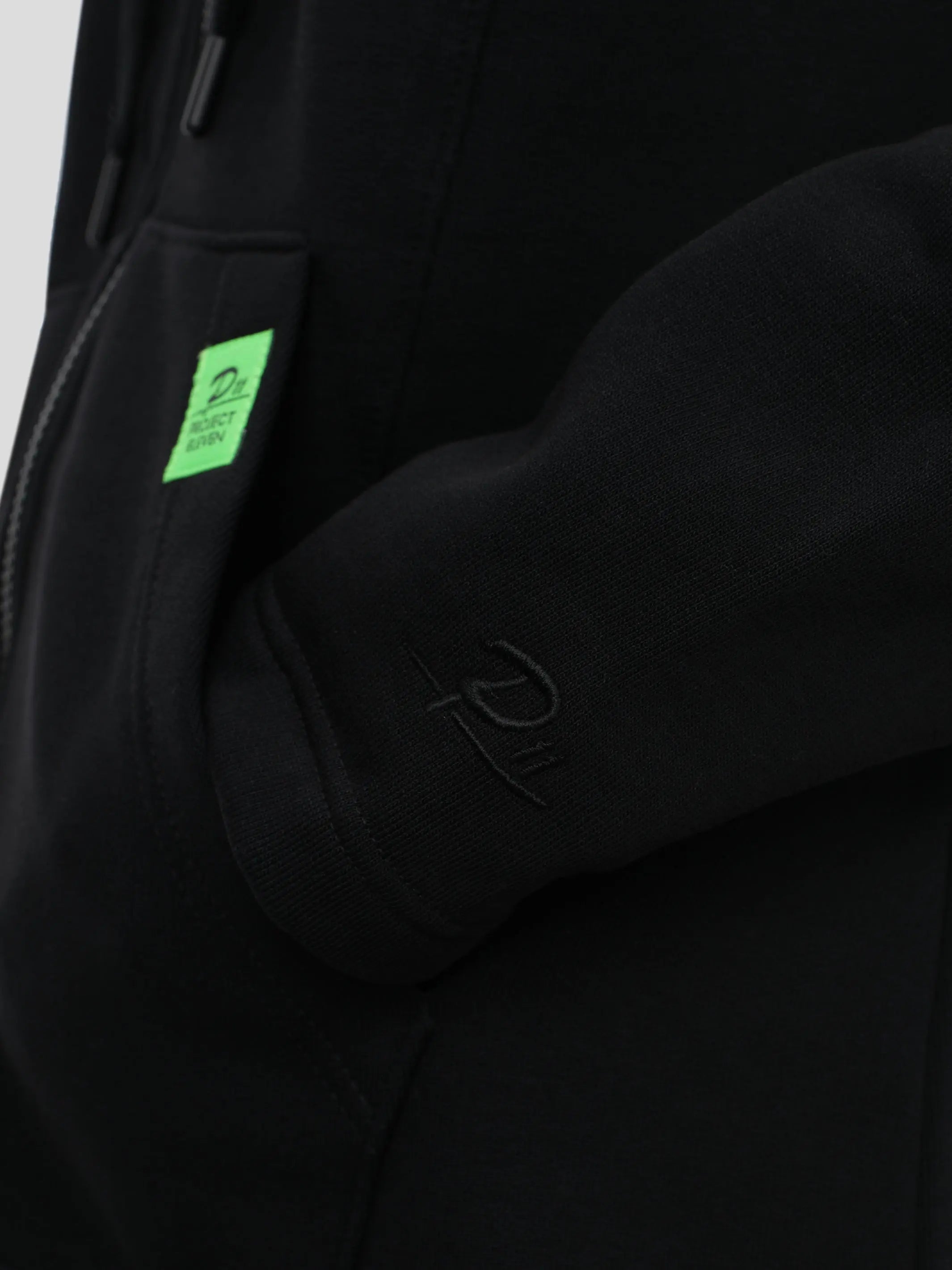 P11 Regular Zip-Hoodie für Frauen in Schwarz project eleven