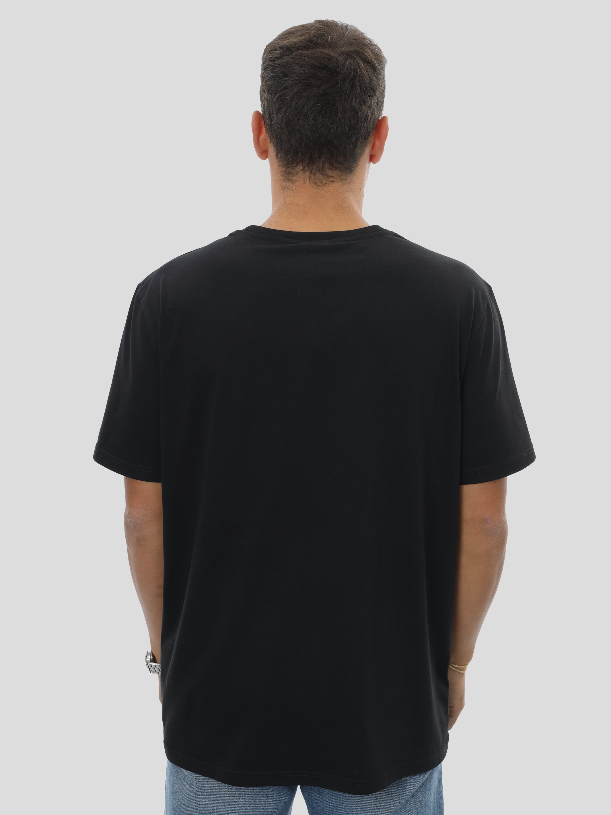P11 T-Shirt Regular Men with Print in Black