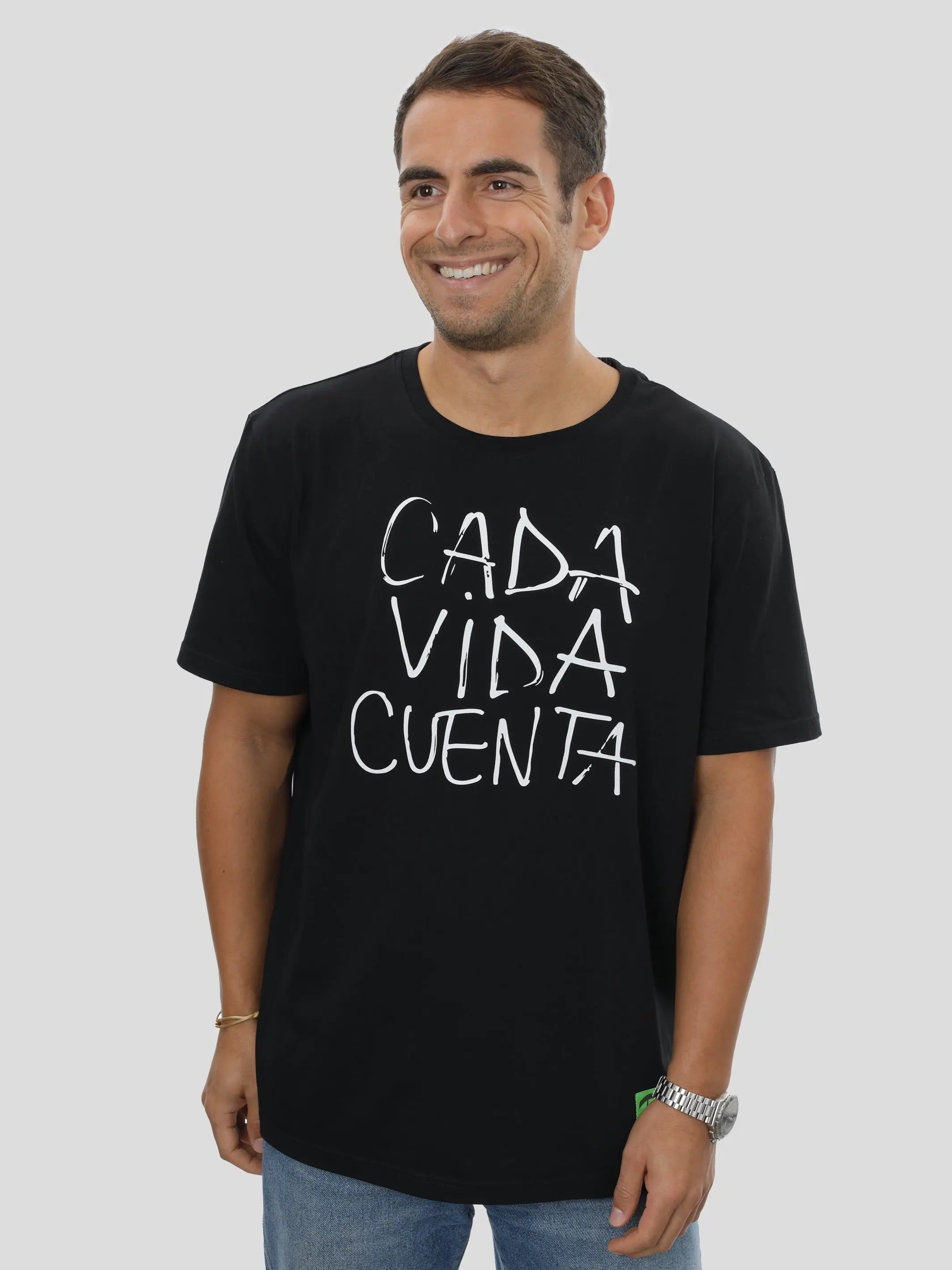 P11 T-Shirt Regular Männer mit Print in Schwarz project eleven