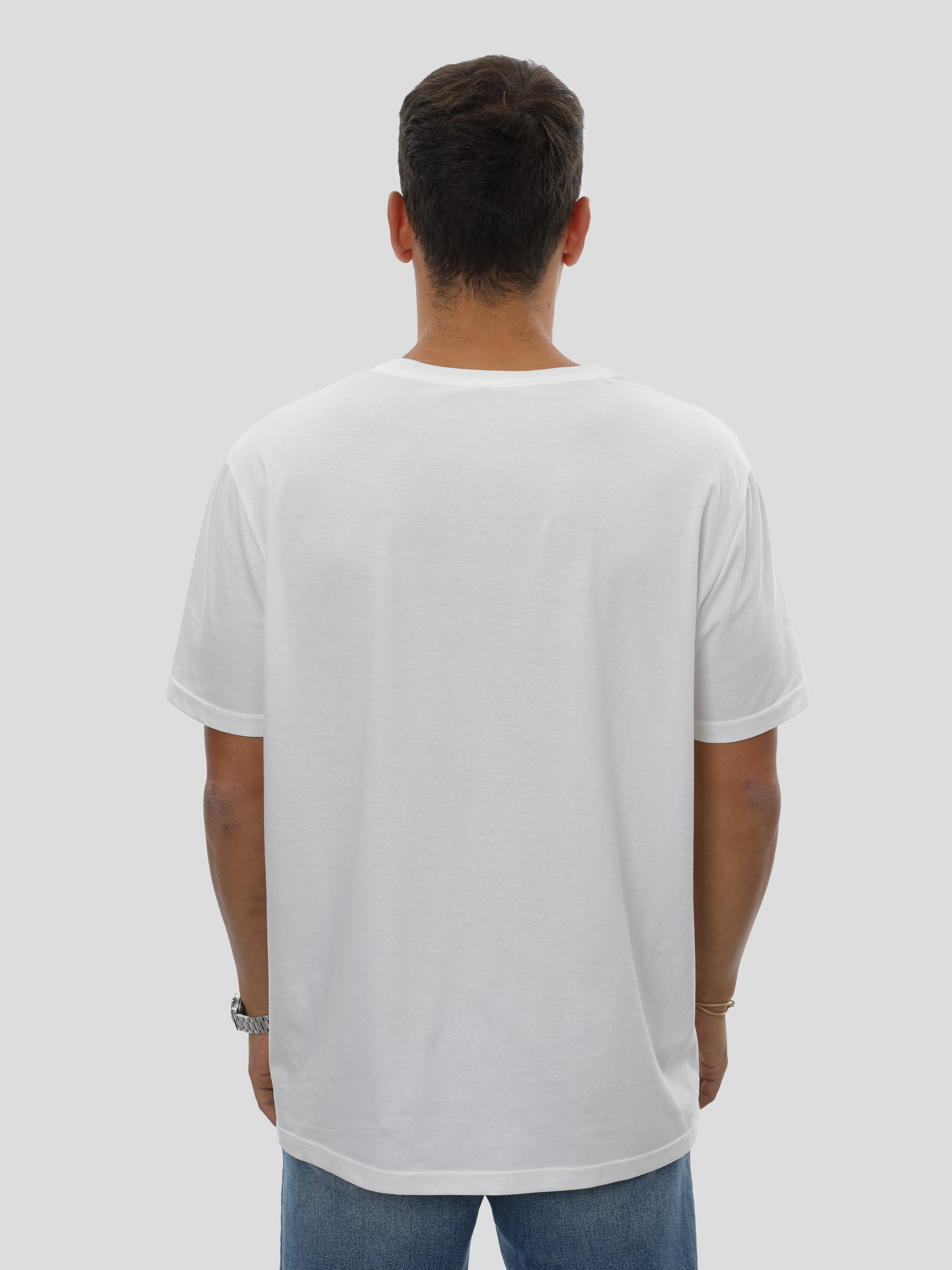 P11 T-Shirt Regular Men with Print in Off-White