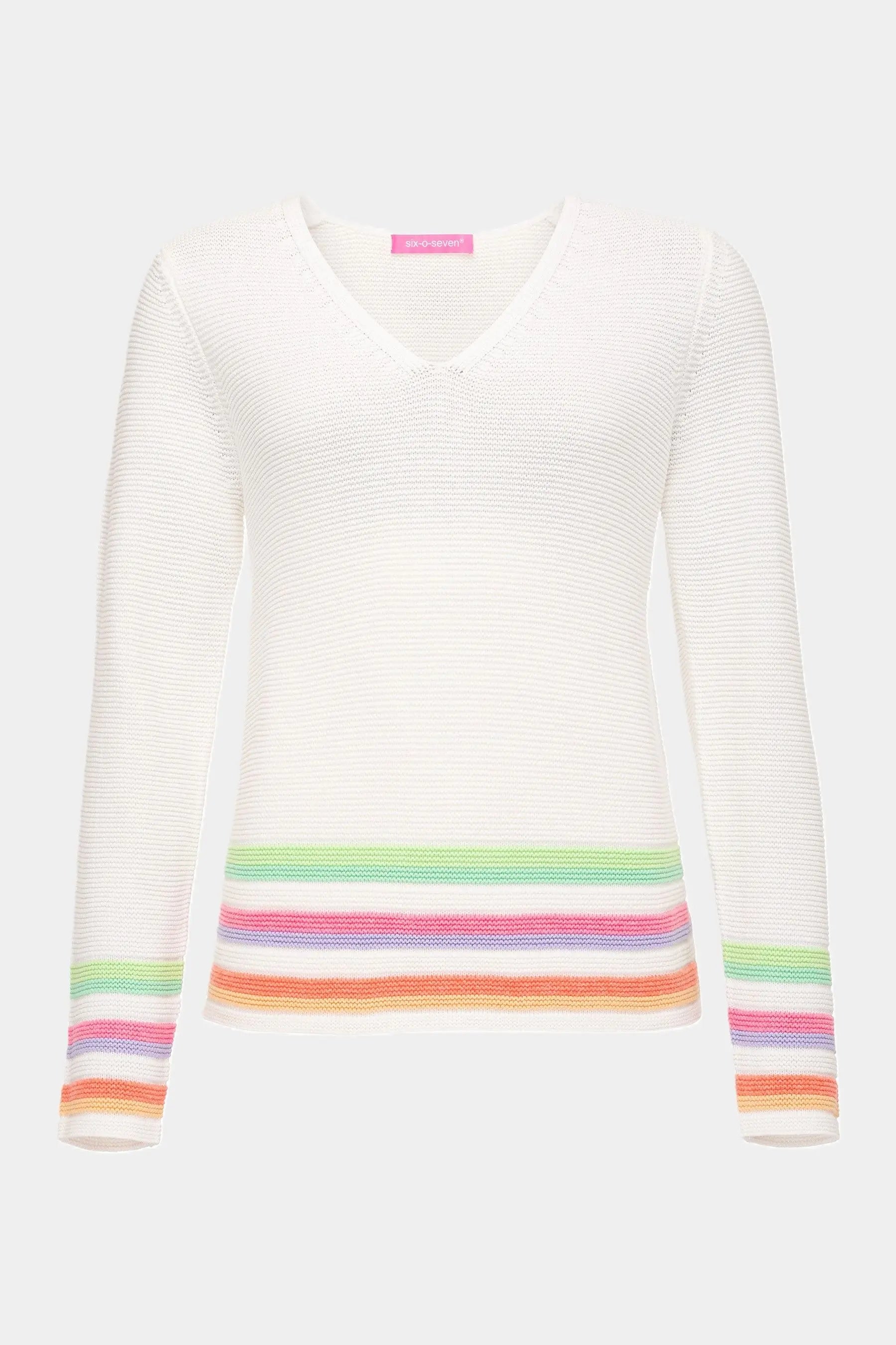 Six-o-Seven Strickpullover WHITE six-o-seven