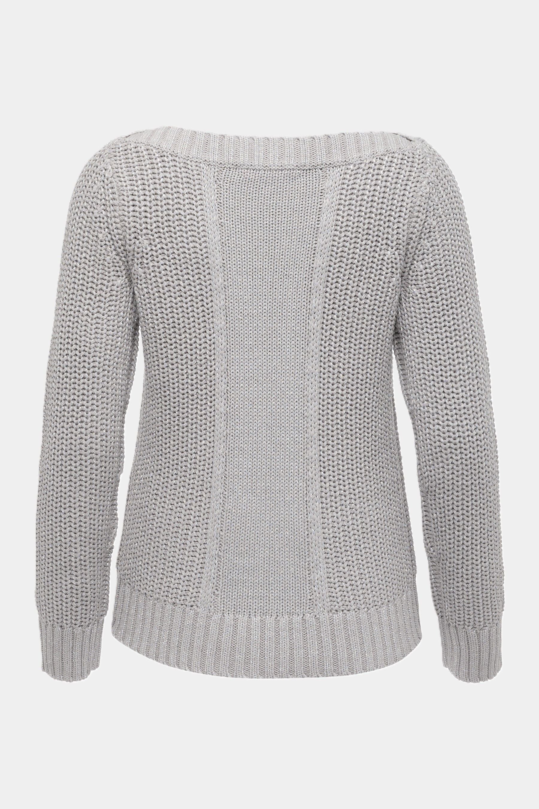 Baumwollpullover LIGHT GREY