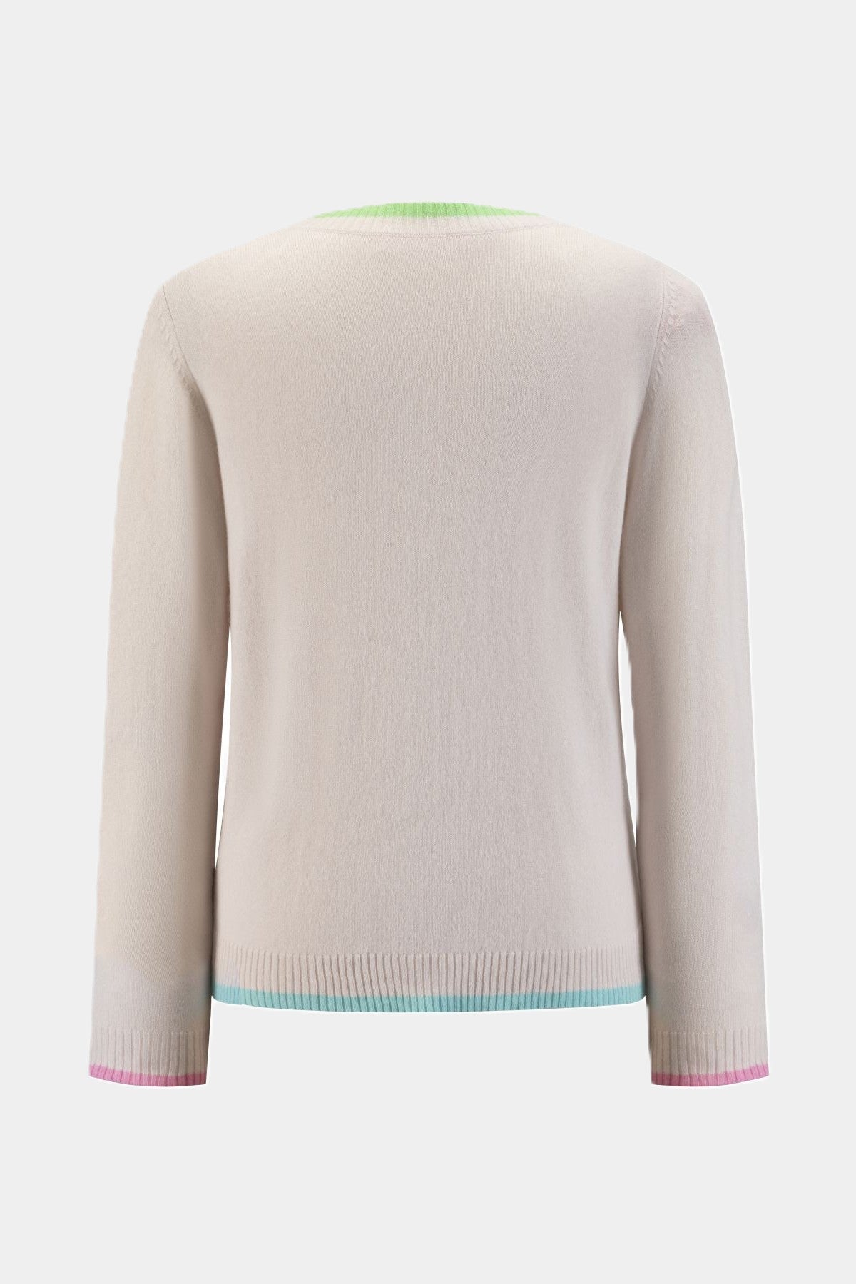 Six-o-Seven Strickpullover aus Kaschmir-Mix mit Kontrastakzenten - KITT six-o-seven