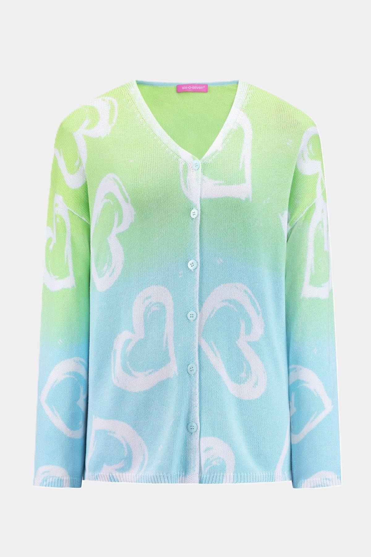 Six-o-Seven Cotton Cardigan TURQUOISE