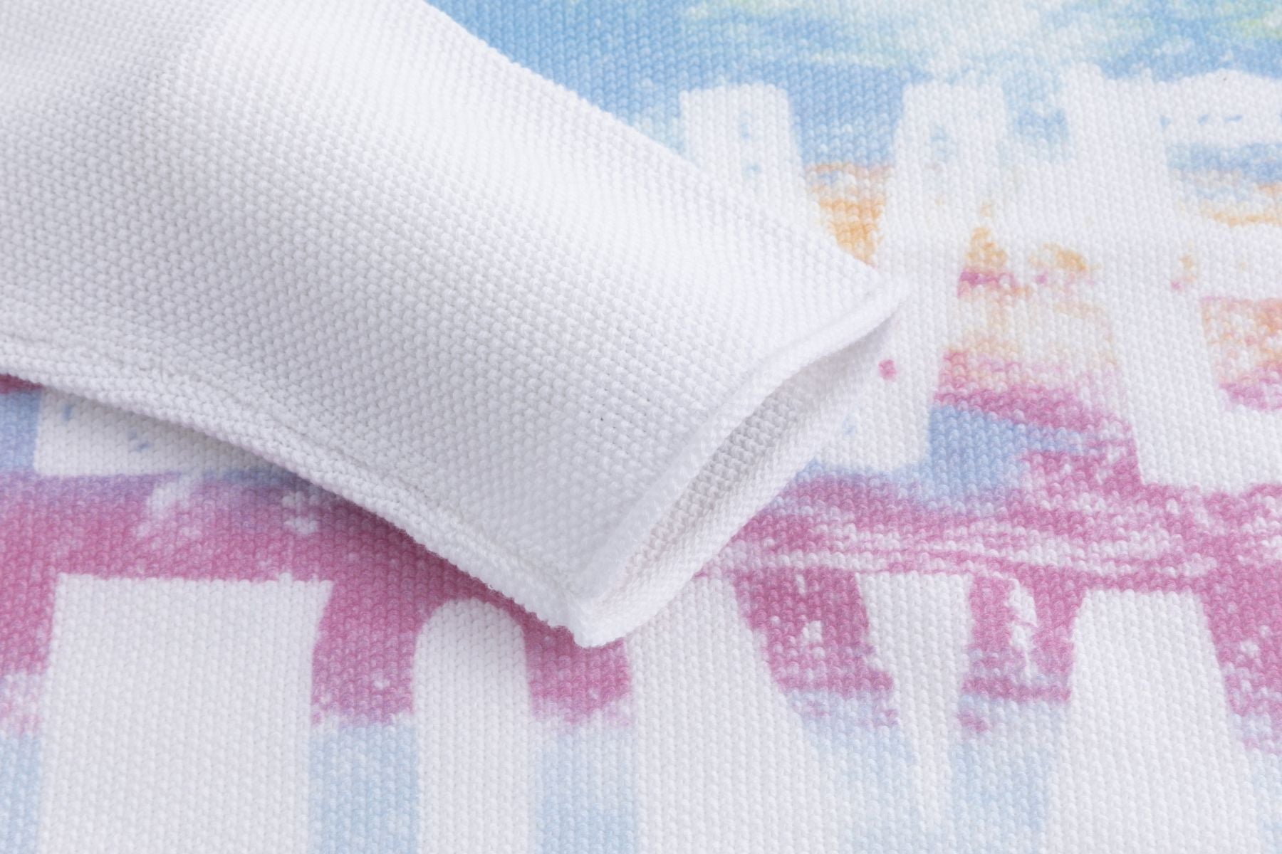 Six-o-Seven Baumwoll-Strickpullover mit "LOVE"-Print in WHITE six-o-seven