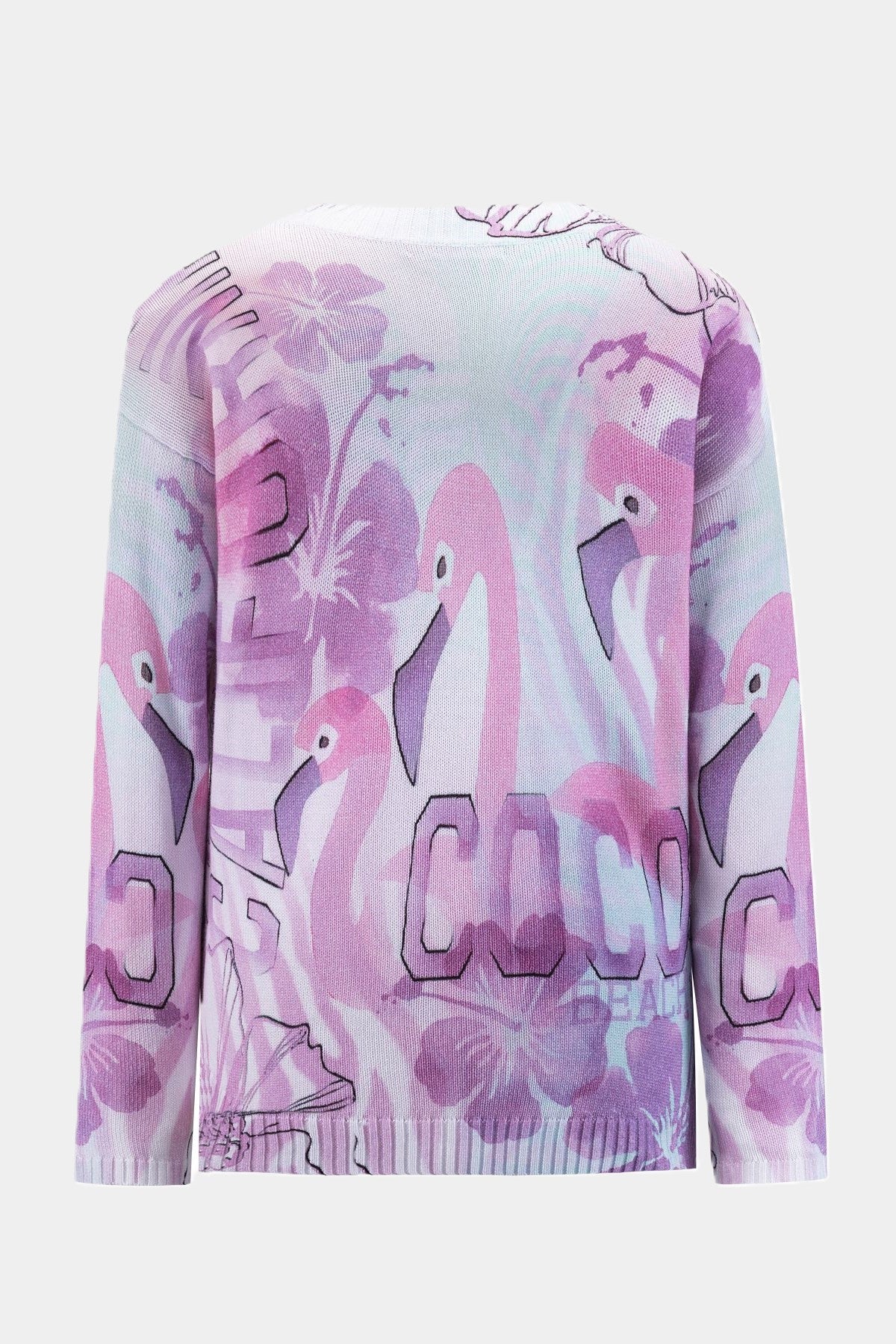 Six-o-Seven pull en maille coton FLAMINGO