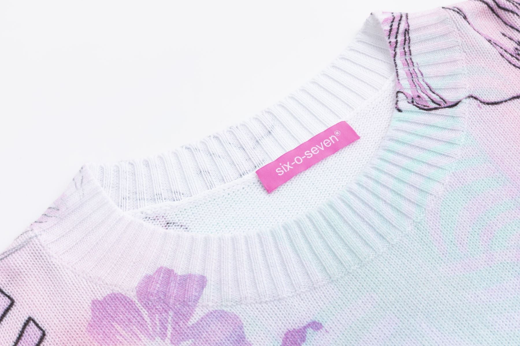 Six-o-Seven Baumwoll Strickpullover FLAMINGO six-o-seven