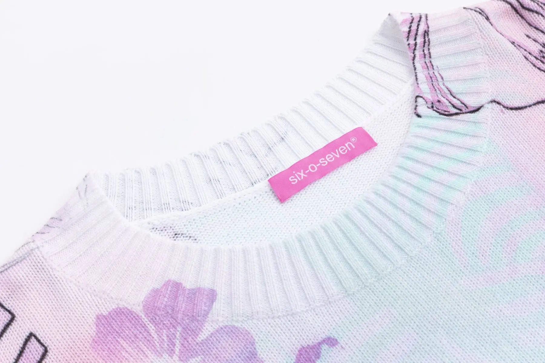 Six-o-Seven Baumwoll Strickpullover FLAMINGO six-o-seven