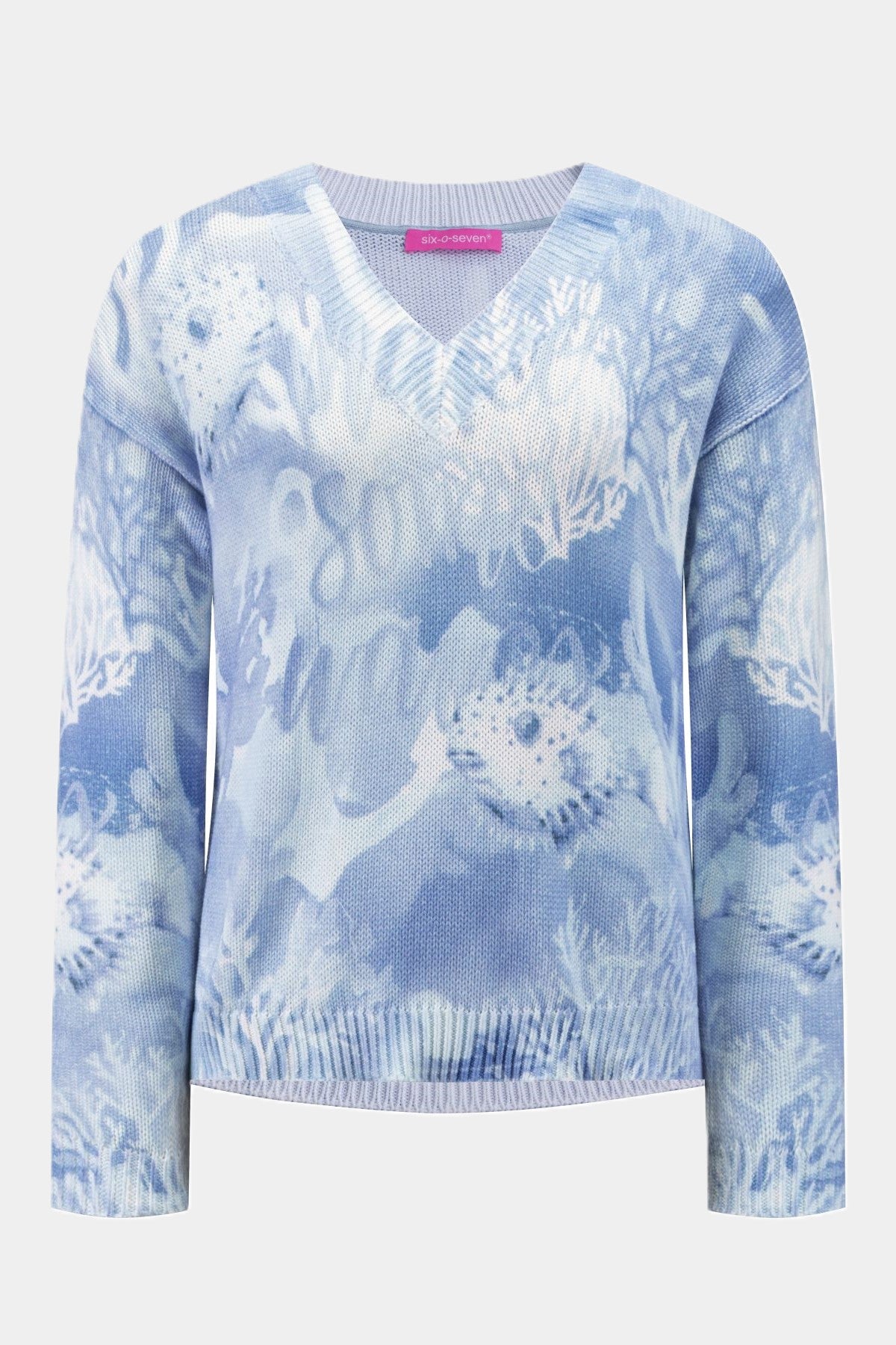 Jersey de punto de algodón AZUL