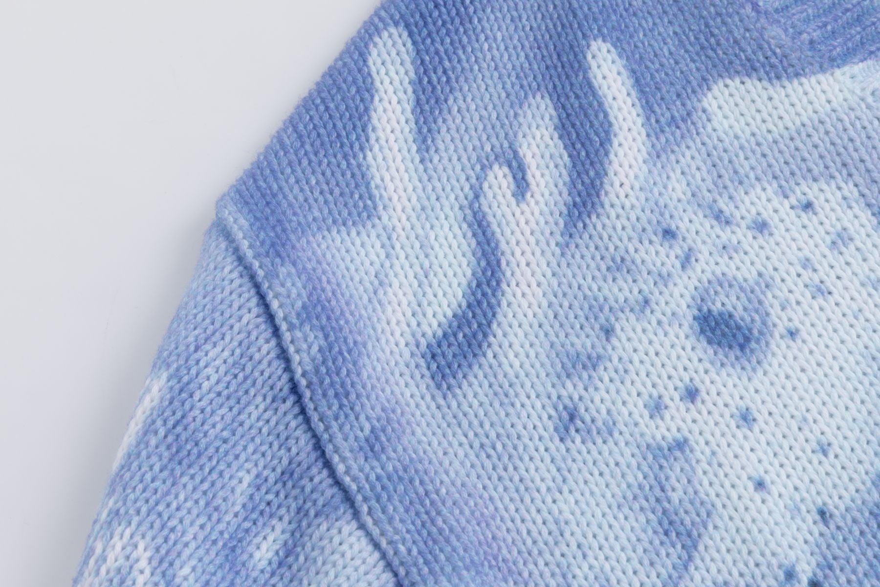 Jersey de punto de algodón AZUL