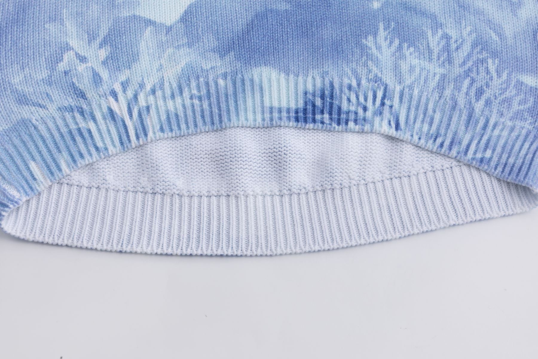 Jersey de punto de algodón AZUL