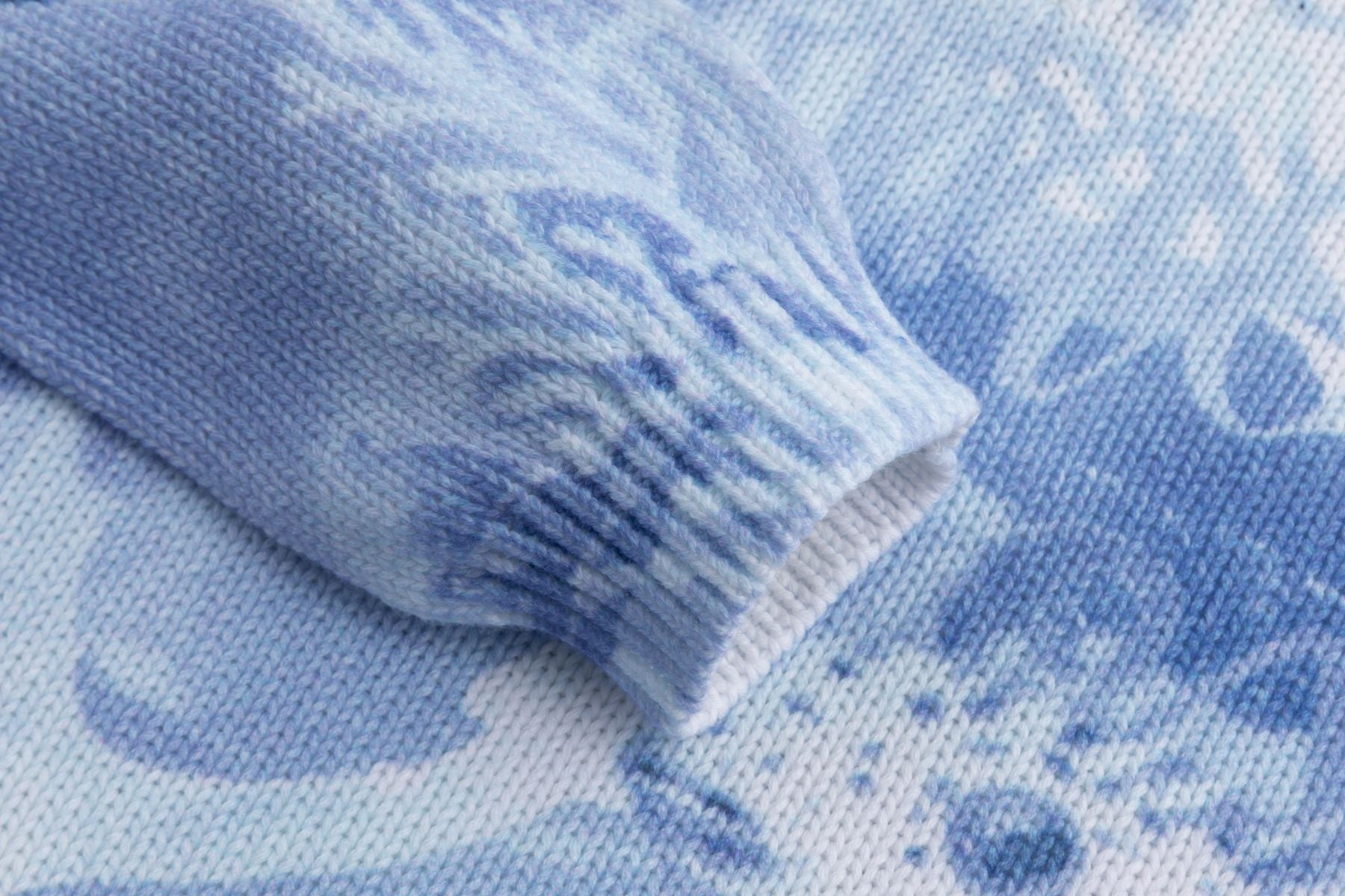 Jersey de punto de algodón AZUL