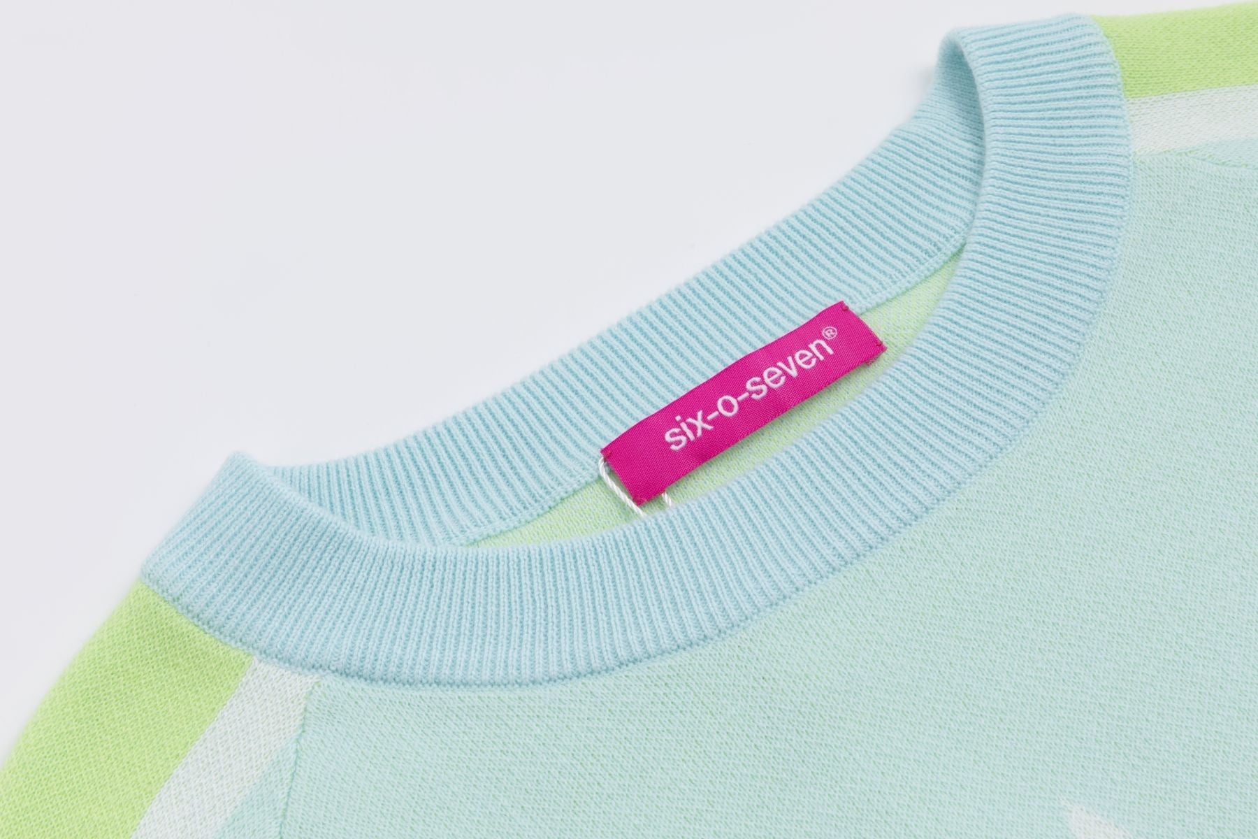 Six-o-Seven Baumwoll Strickpullover TURQUISE six-o-seven