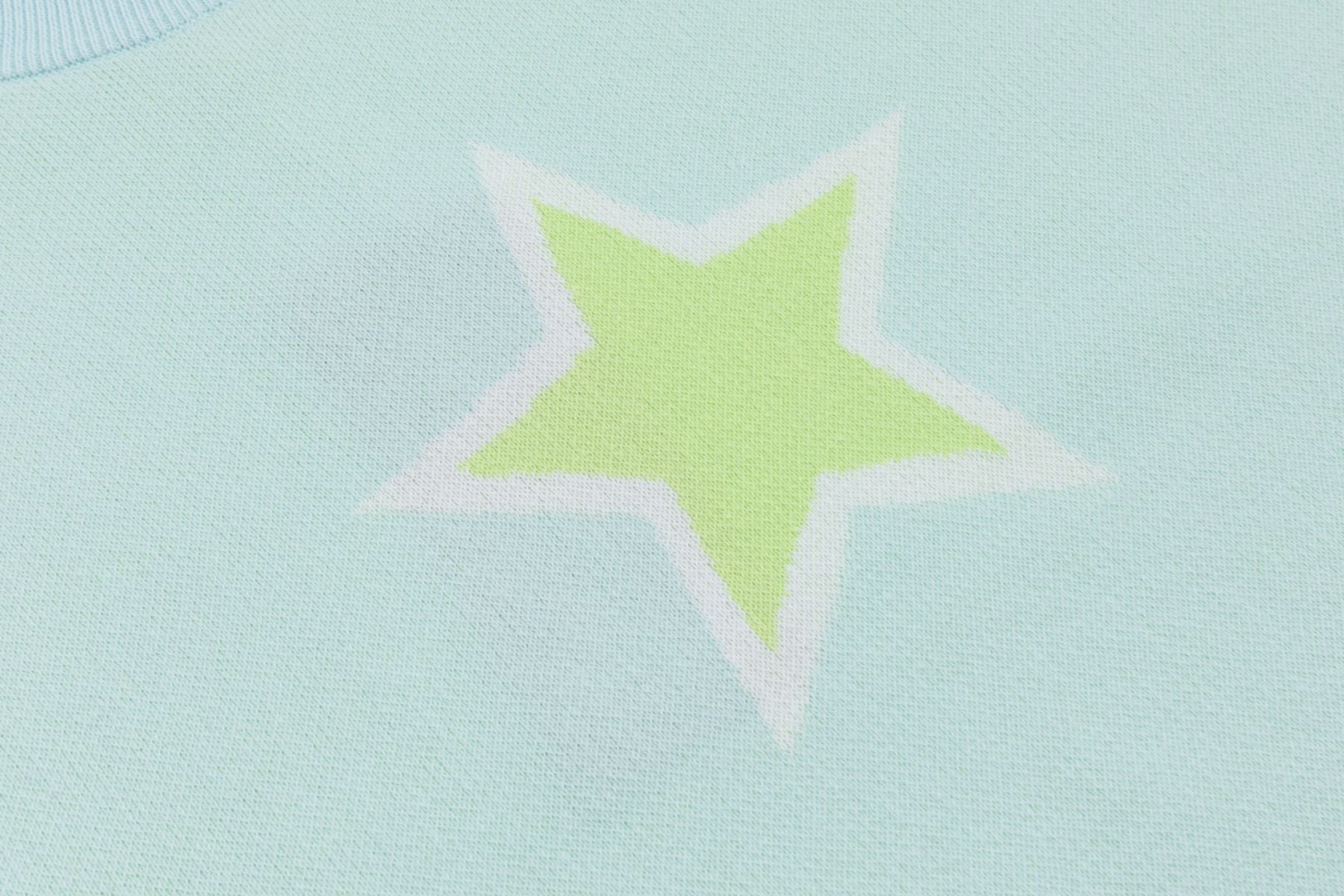 Six-o-Seven Baumwoll Strickpullover TURQUISE six-o-seven