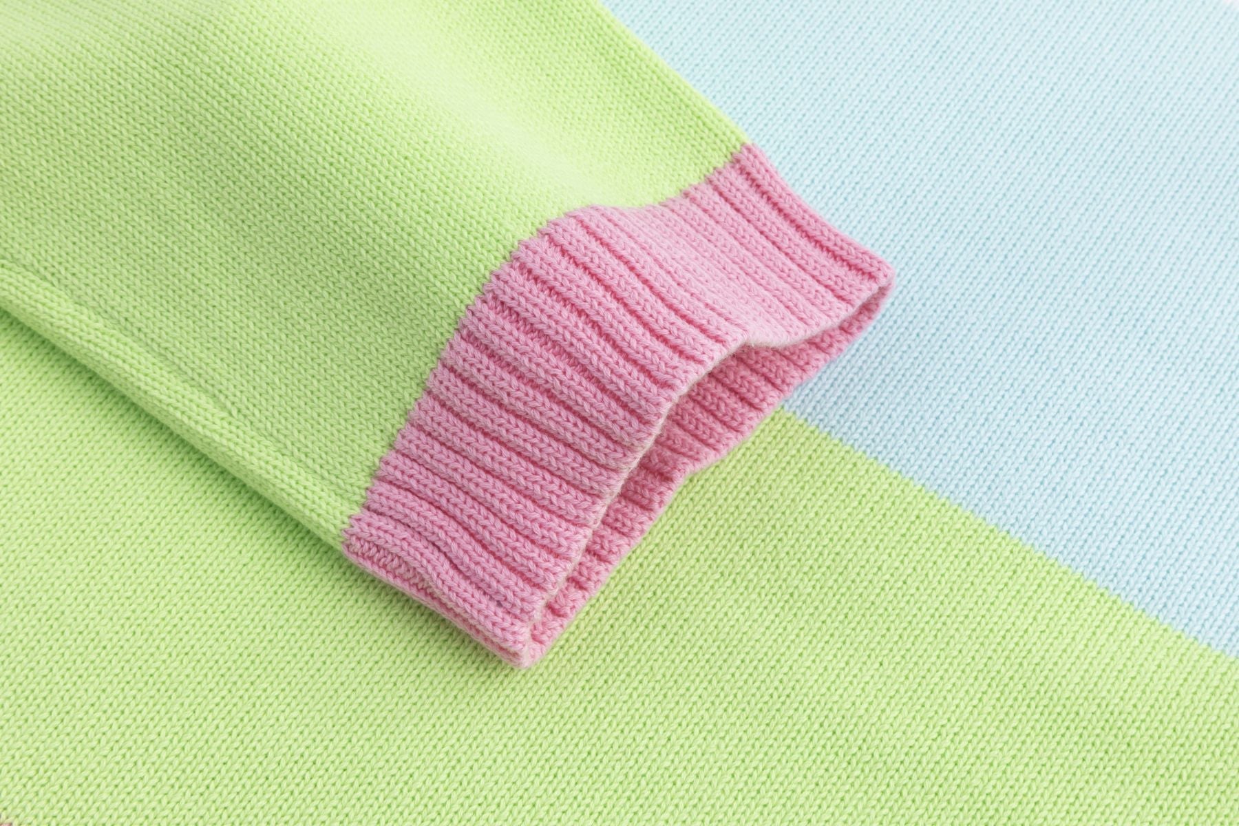 Six-o-Seven Bunter Baumwollpullover TURQUISE six-o-seven