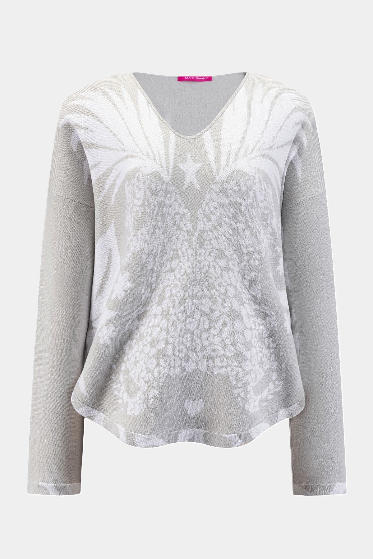 Six-o-Seven Baumwoll Strickpullover STONE six-o-seven