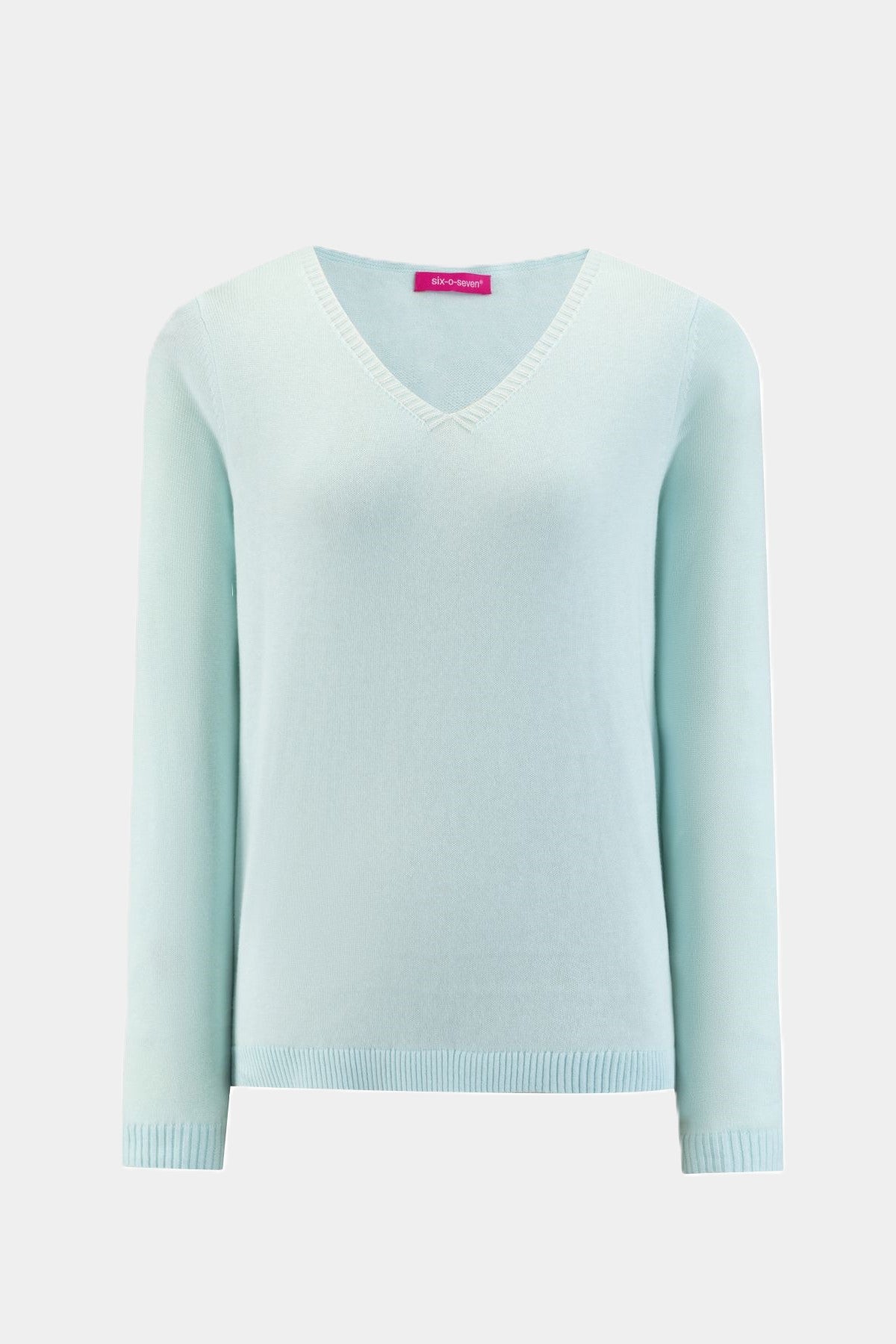 Six-o-Seven knitted sweater TURQUOISE