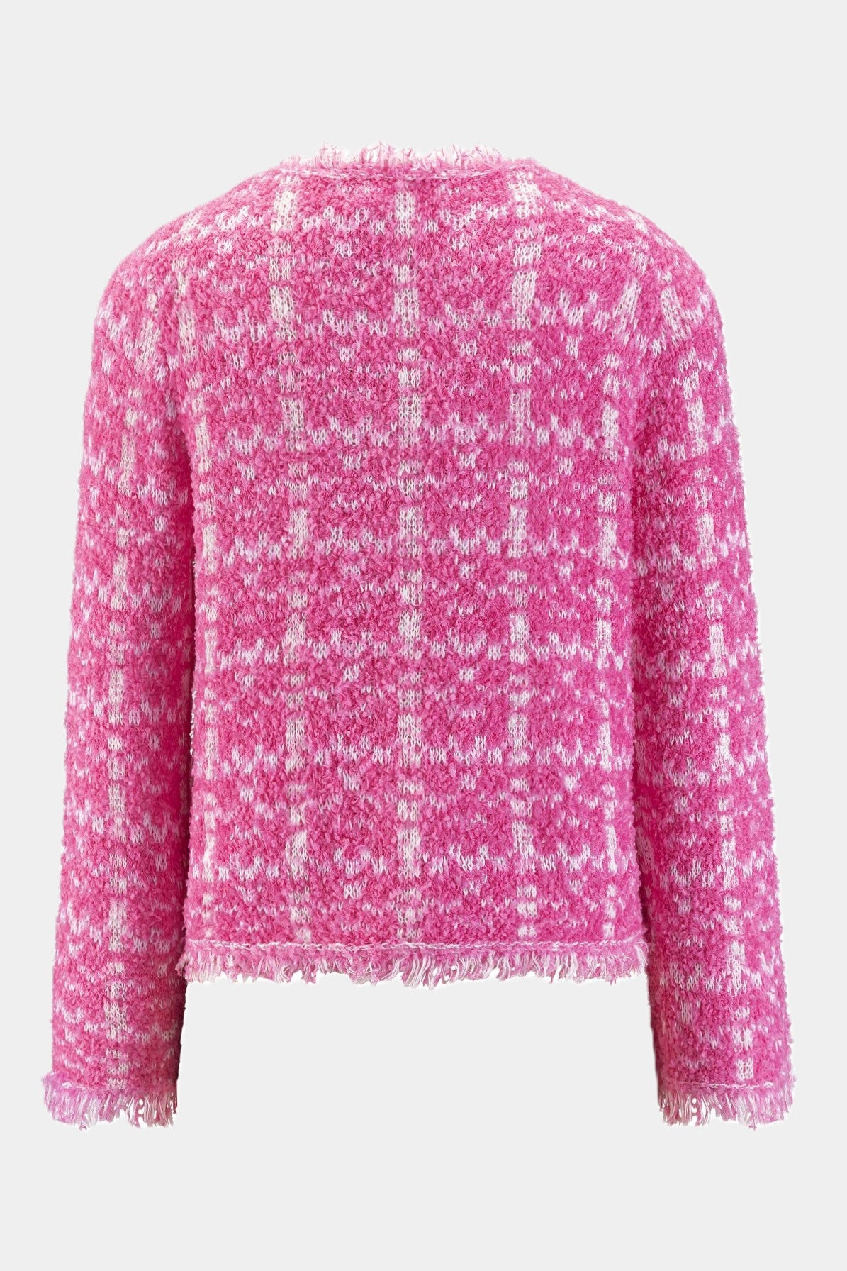 Bouclé-Strickjacke PINK