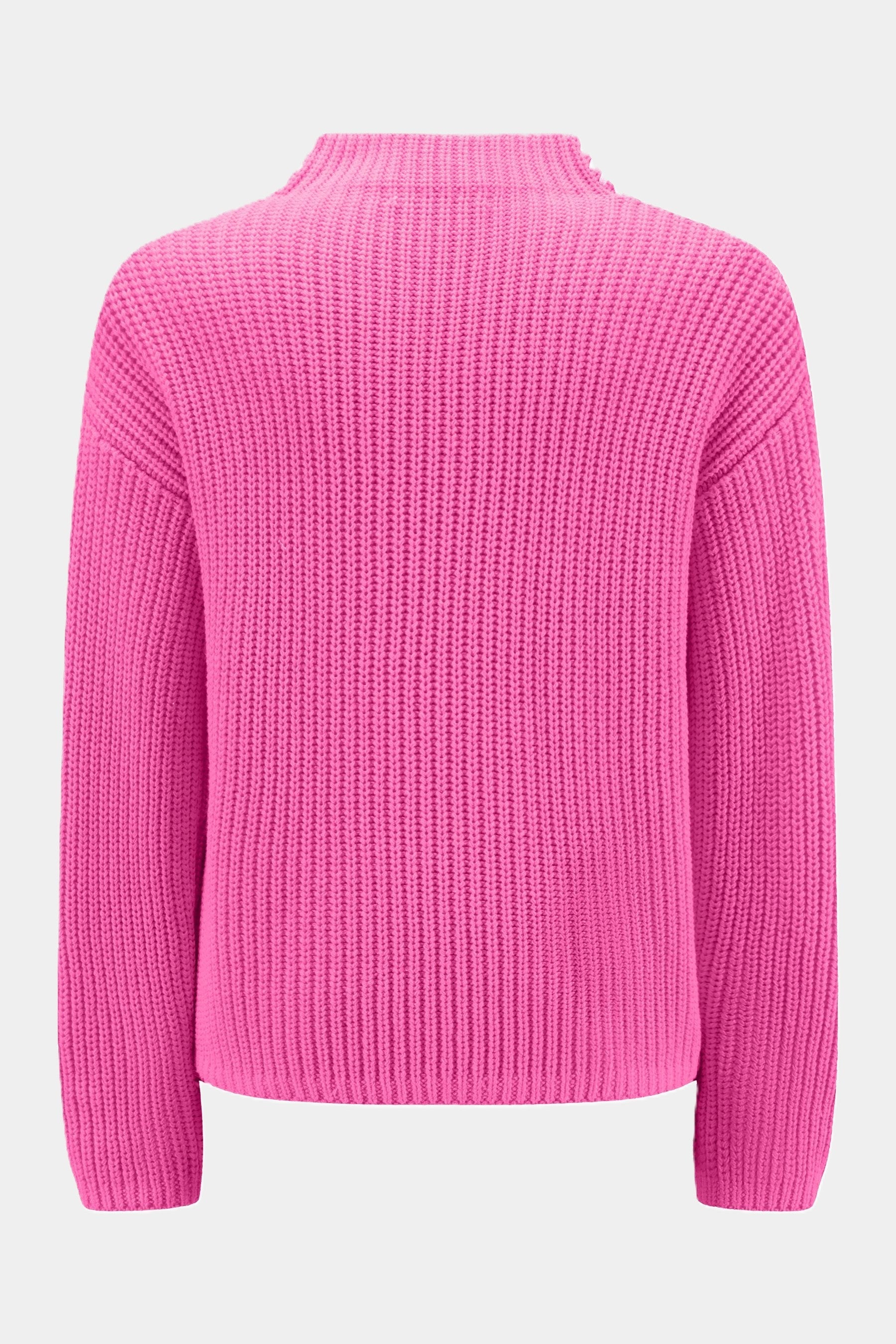 Six-o-Seven chunky knit sweater with stand-up collar - PINK six-o-seven