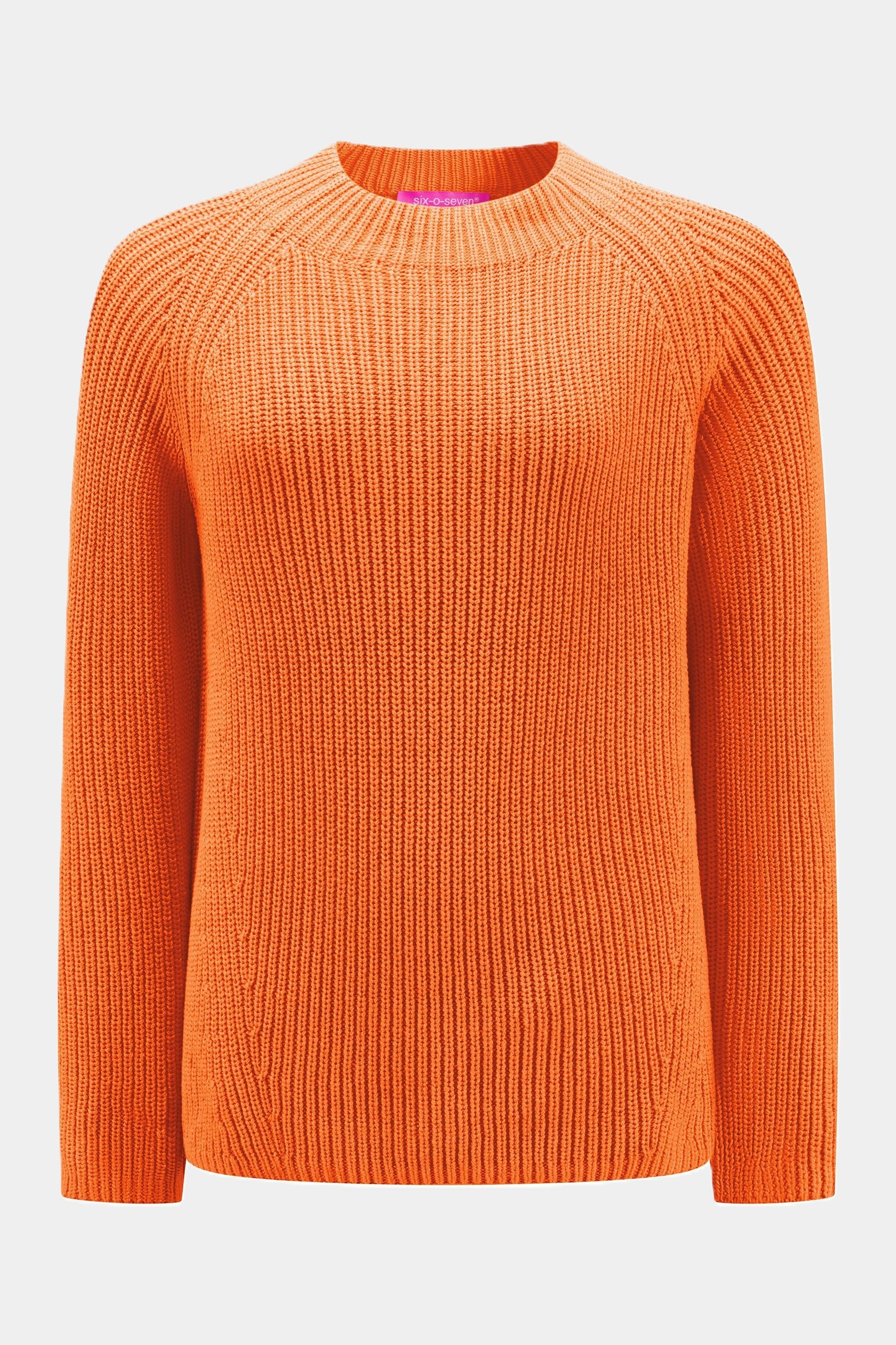 Six-o-Seven Grobstrickpullover - ORANGE six-o-seven