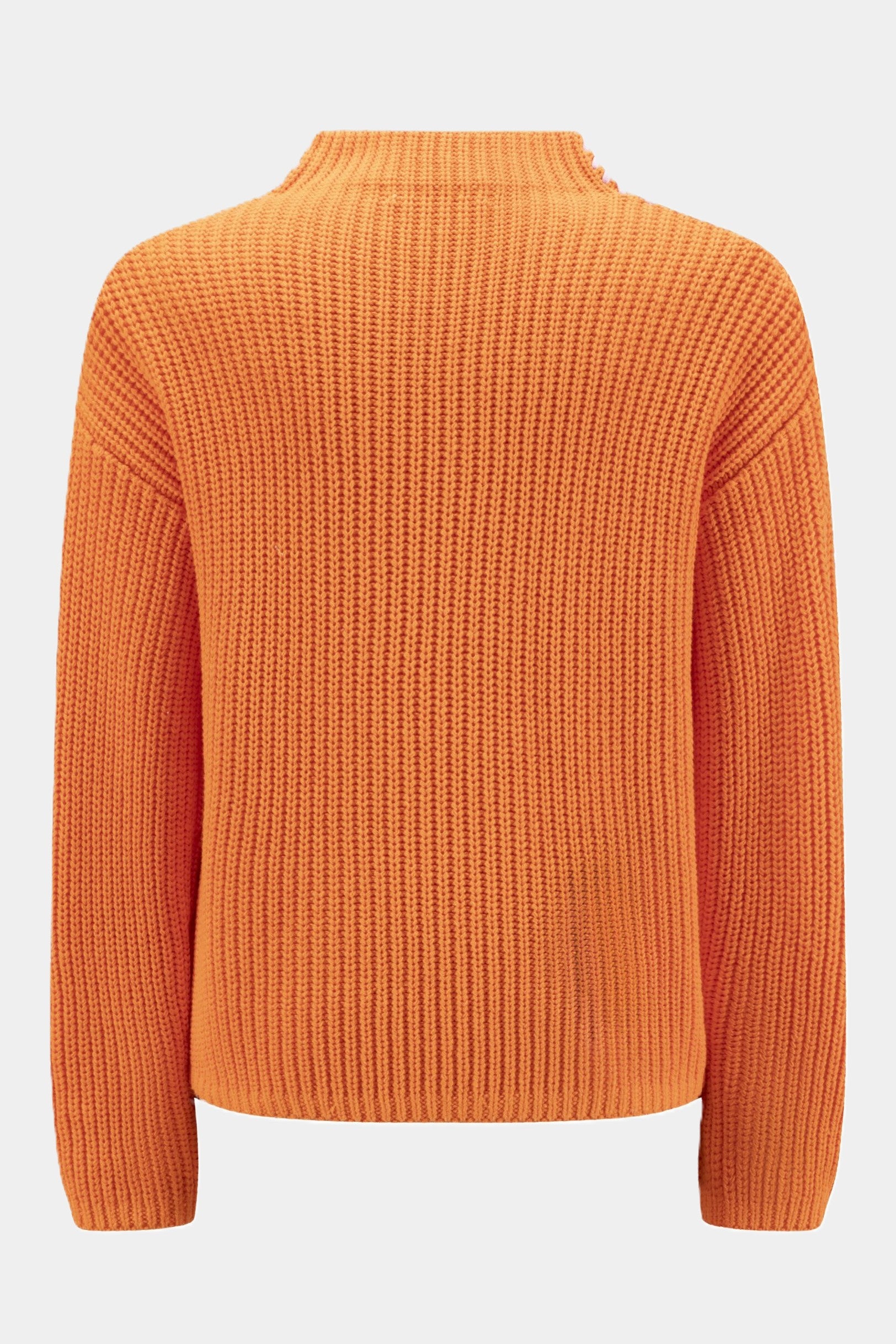 Six-o-seven Grobstrickpullover mit Stehkragen ORANGE