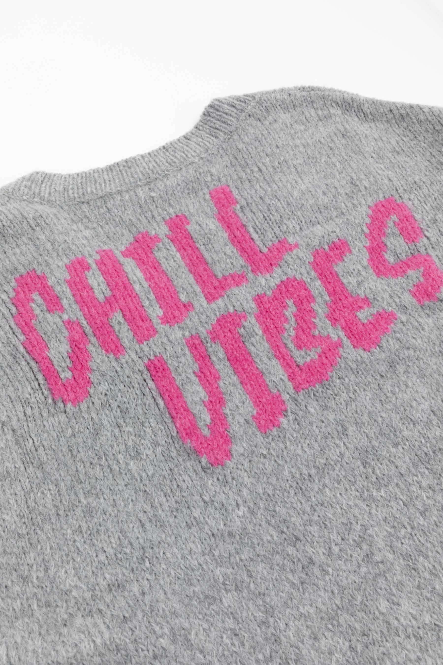 Six-o-seven pullover with flower and heart motifs LIGHT GREY