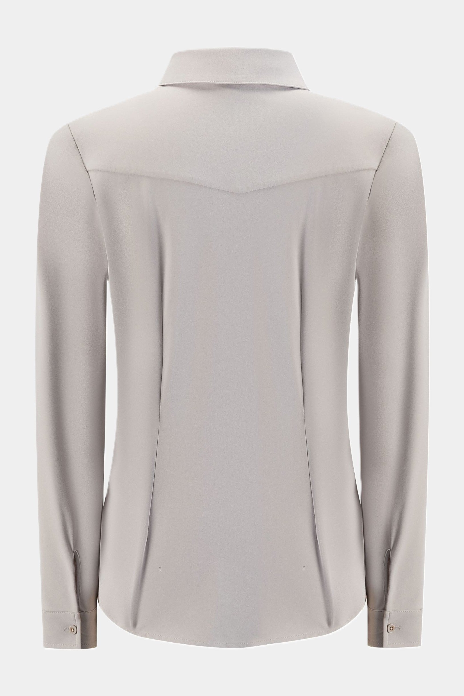 Damen Fitted Travel Bluse Sand – Knitterarm & Formstabil Travel 8