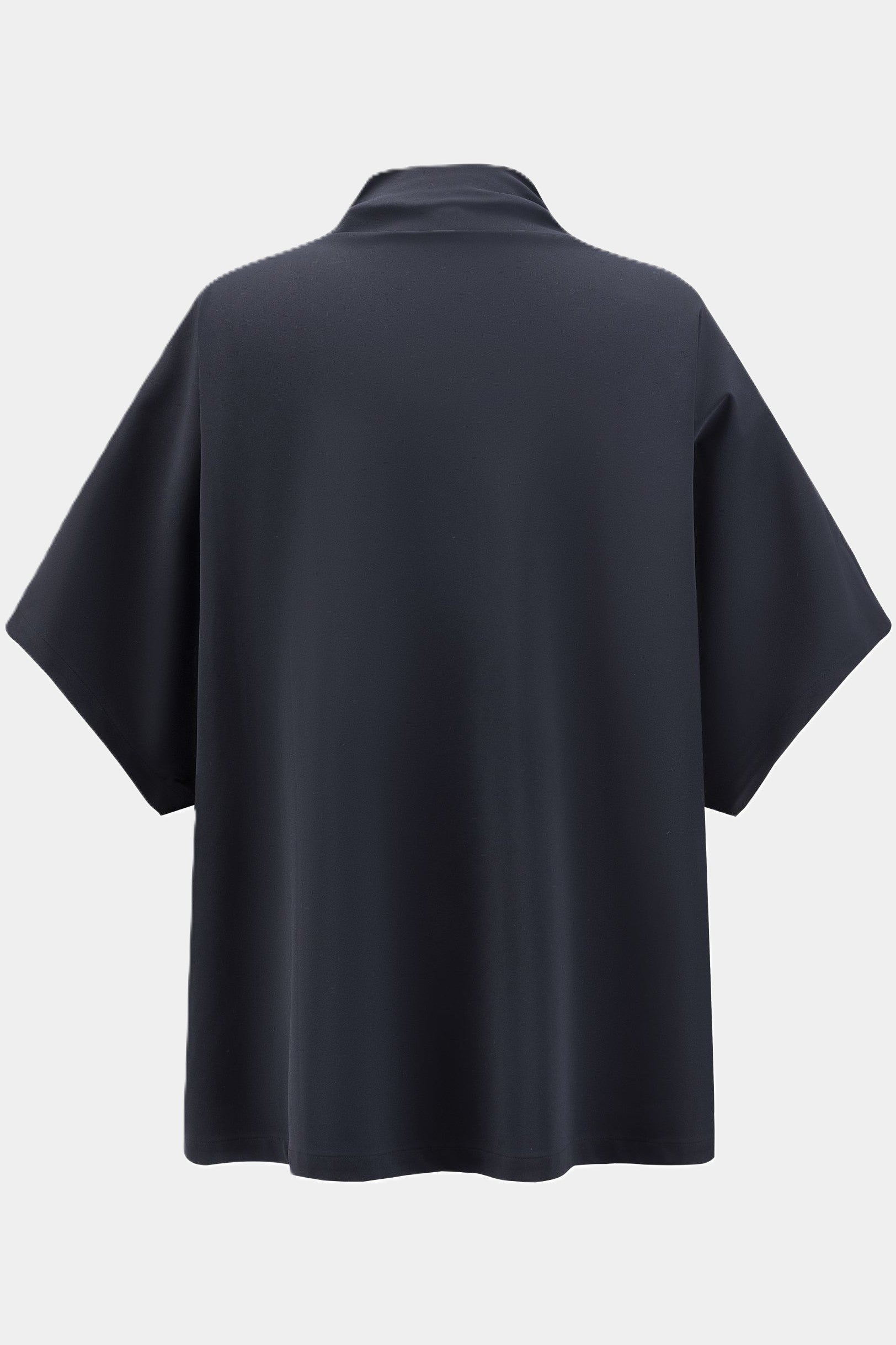 Damen Wide Fit Oberteil mit Fledermausärmeln Black – Knitterarm Travel 8