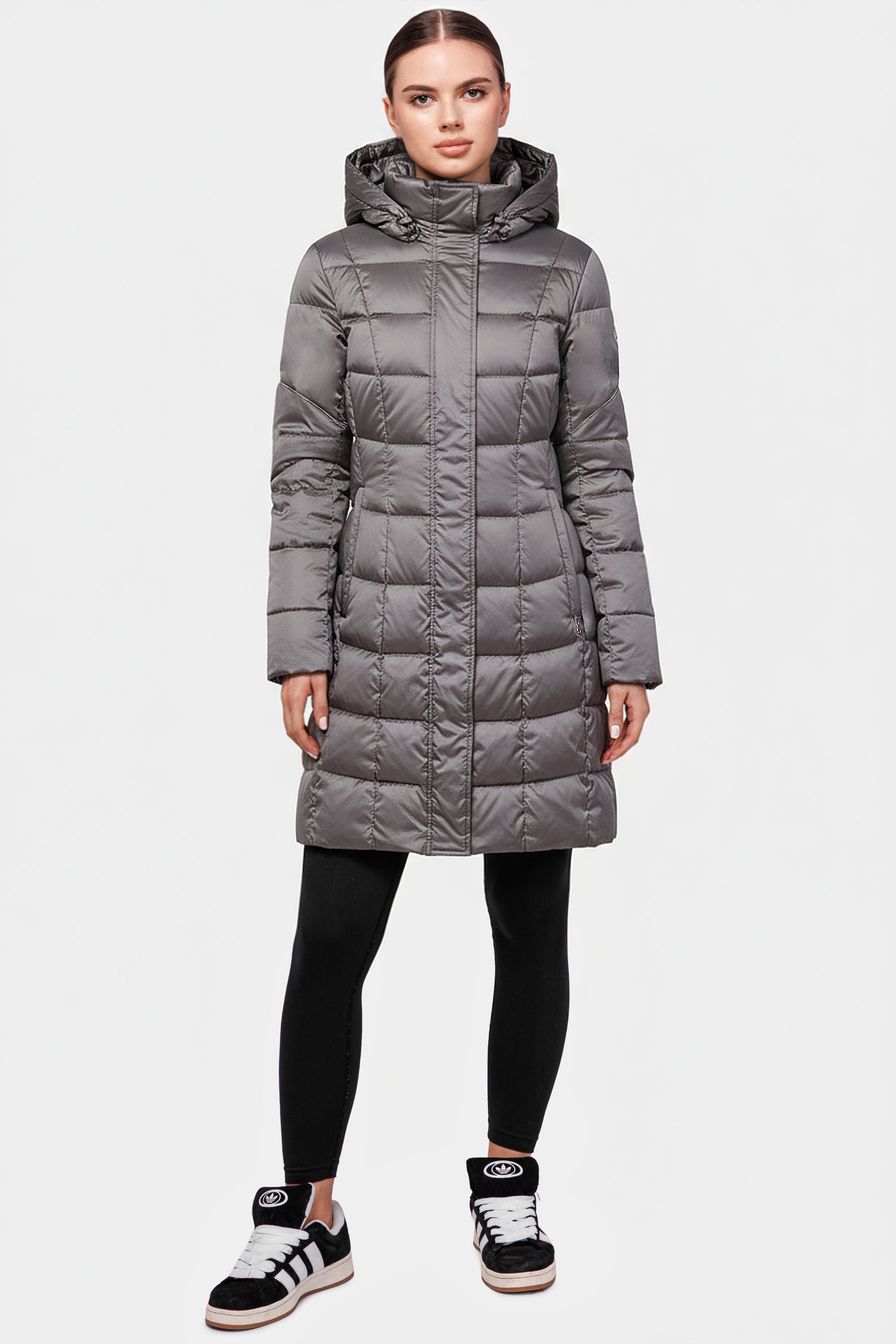 Taillierte Damen Daunenjacke mit abnehmbarer Kapuze Herbst/Winter Travel 8